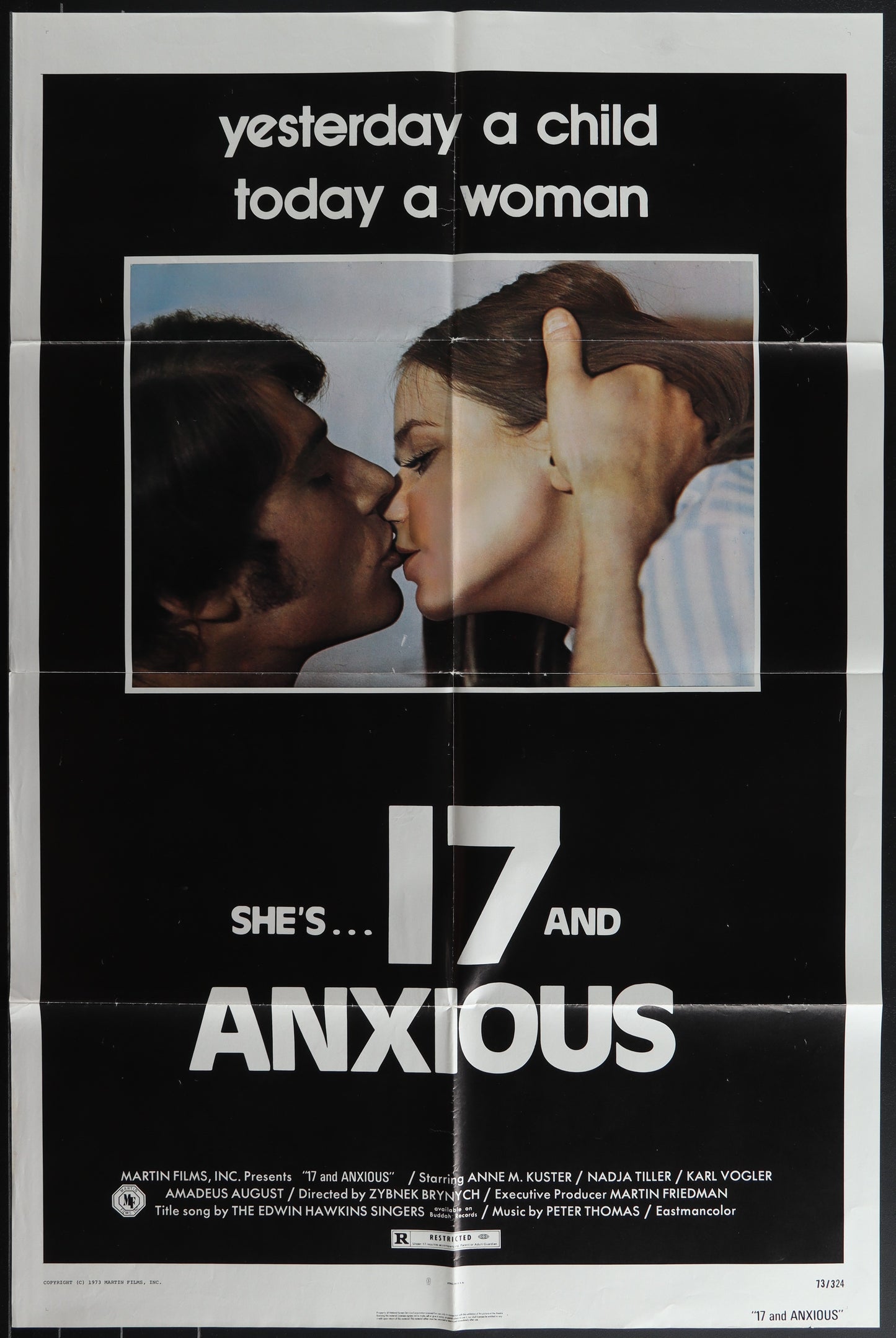 17 And Anxious (1973) Original US One Sheet Movie Poster 27 x 41