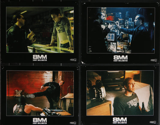 8mm (1999) Original US Lobby Cards x8