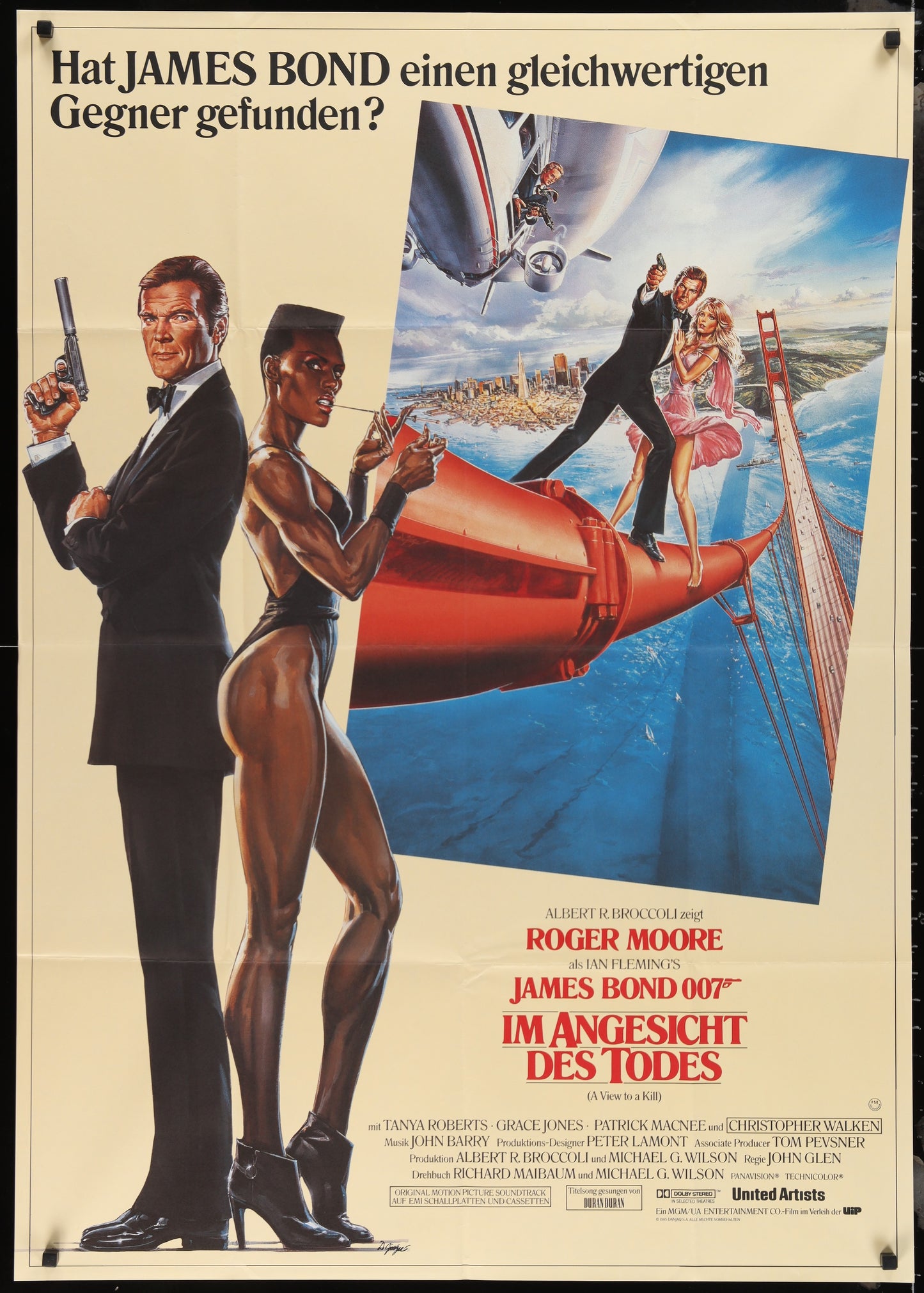 A View To A Kill (1985) Original US One Sheet Movie Poster - James Bond 007