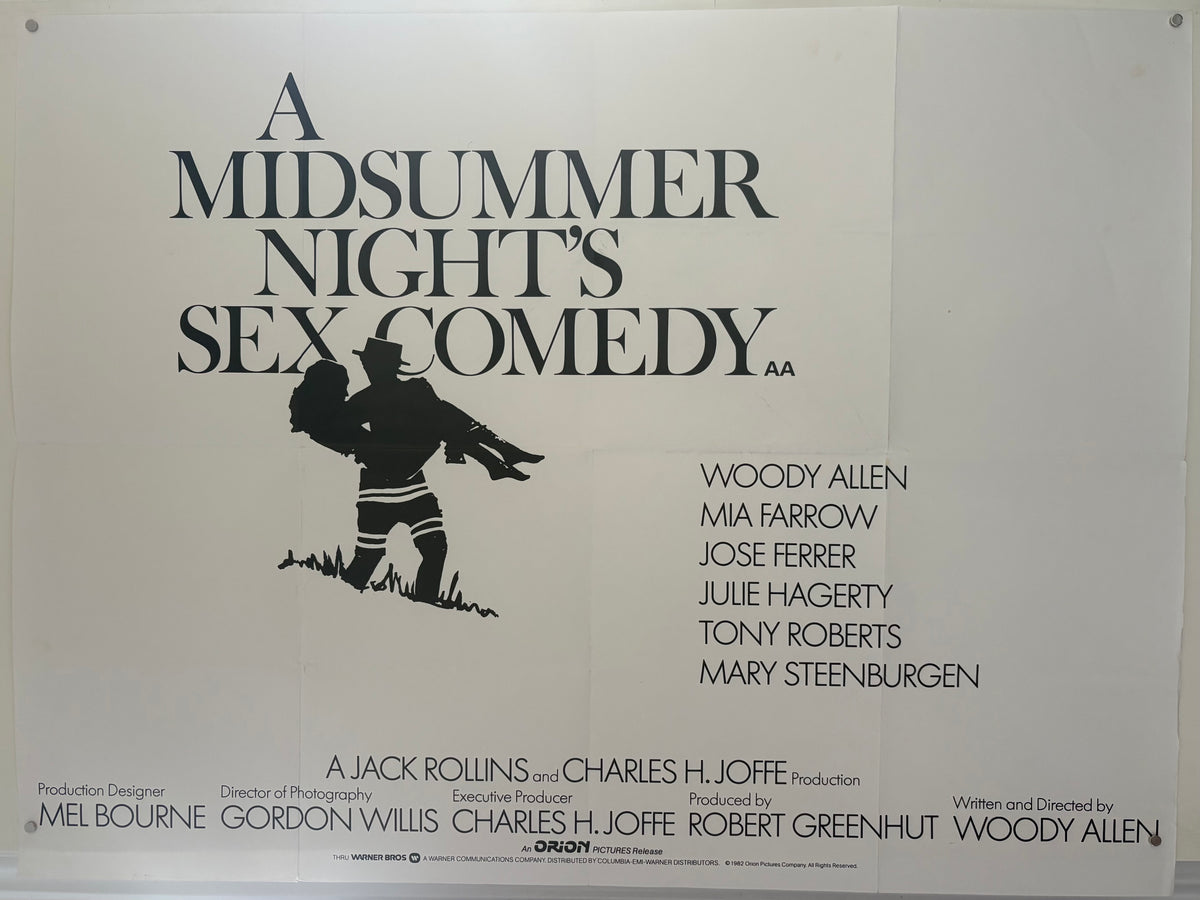 A Midsummer Night's Sex Comedy (1982) Original UK Quad Movie Poster