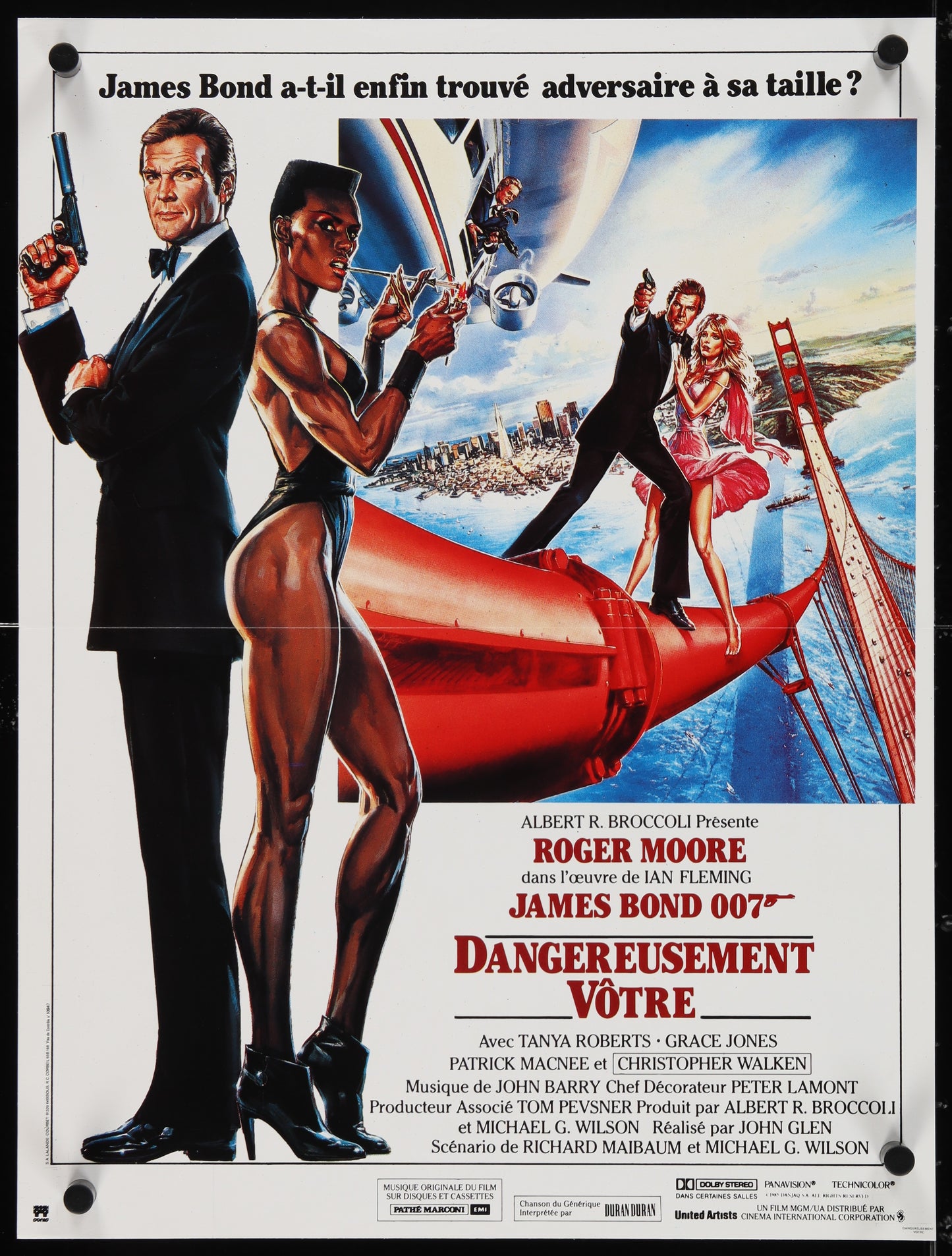 A View To A Kill (1985) Original French Petite Movie Poster