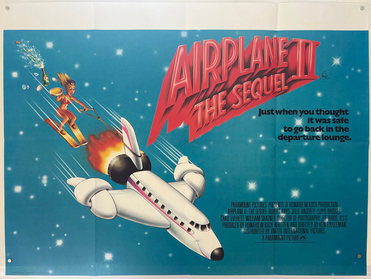 Airplane II: The Sequel (1982) Original UK Quad Movie Poster