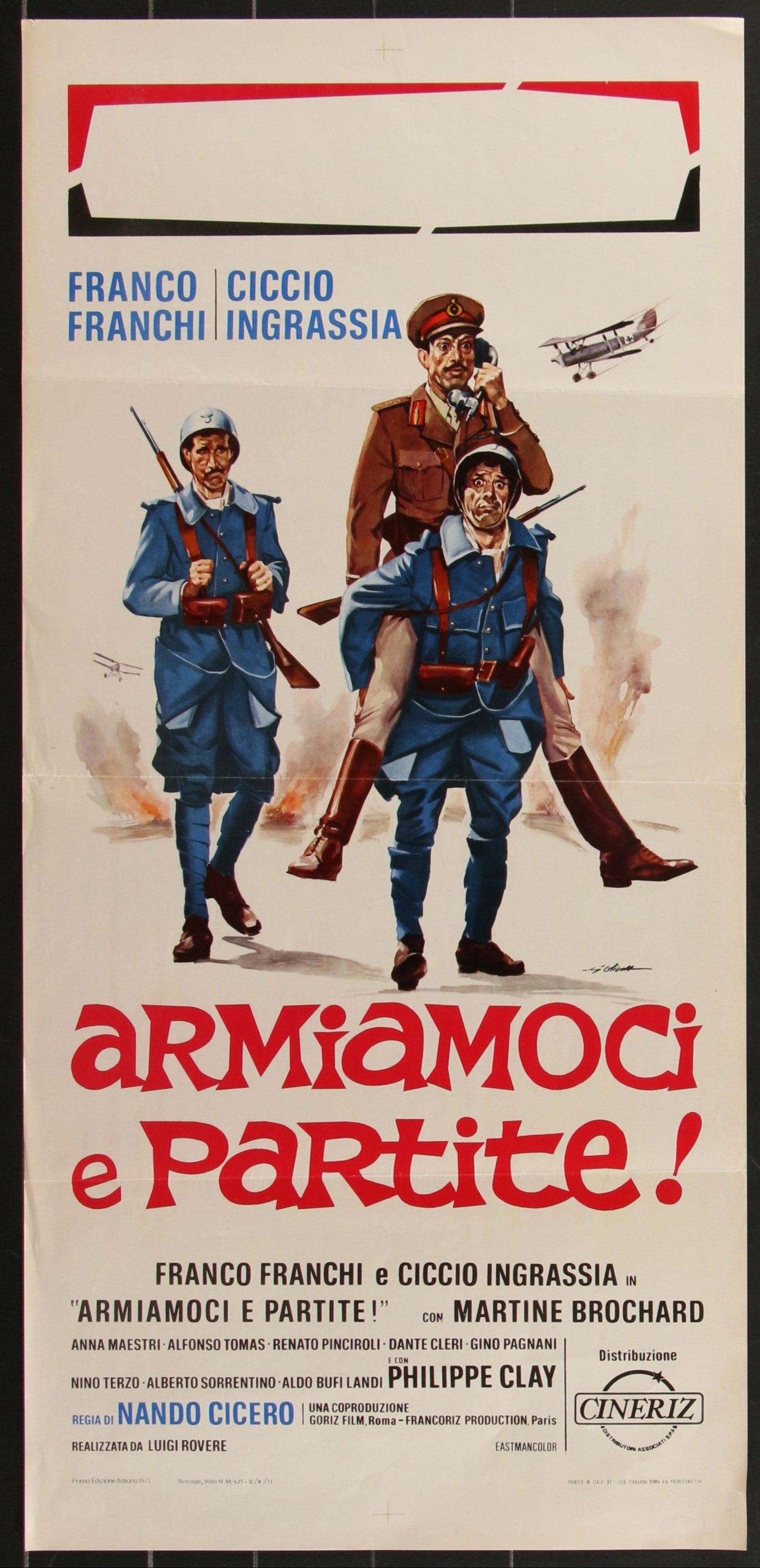 Armiamoci e Partite! (1971) Original Italian Locandina Movie Poster