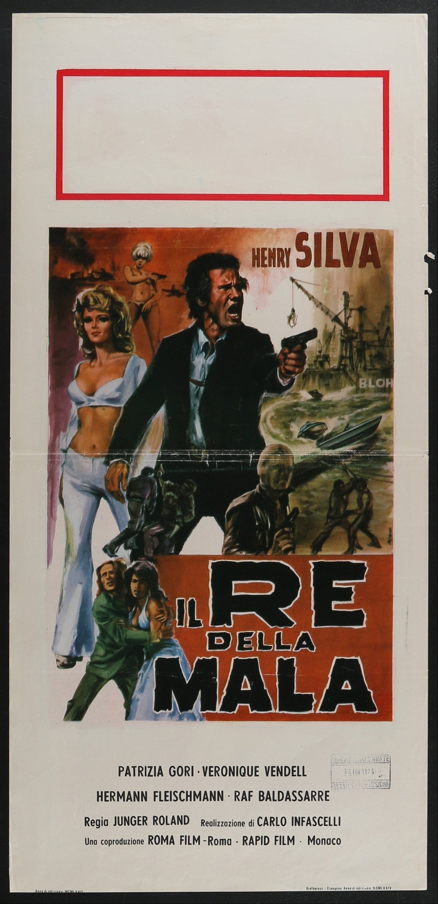Battle of the Godfathers (1973) Original Italian Locandina Movie Poster