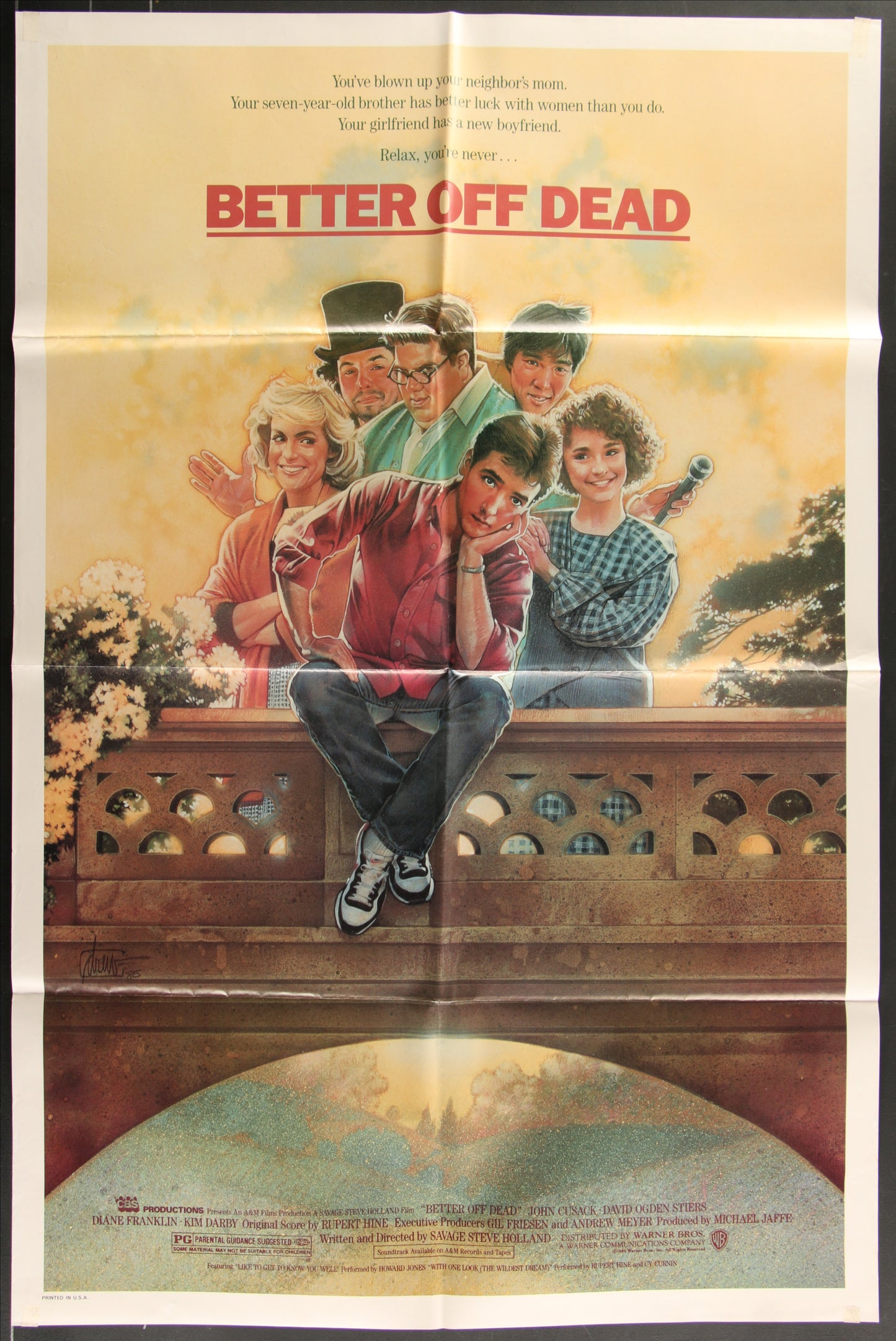 Better Off Dead (1985) Original US One Sheet Movie Poster 27 x 41