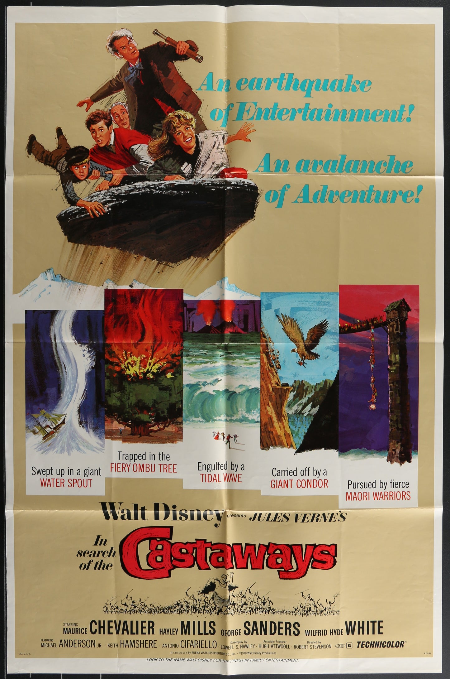 Castaways (1970 Re-Release) Original US One Sheet Movie Poster