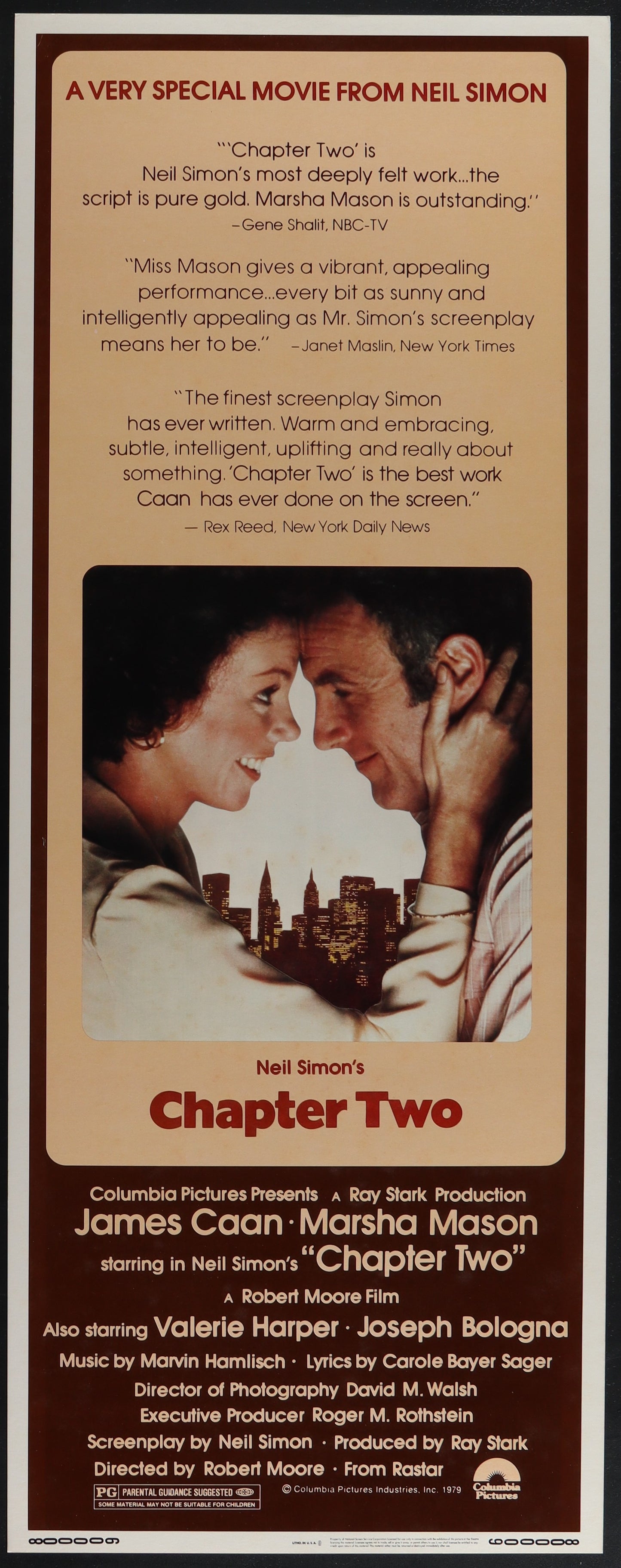 Chapter Two (1980) Original US Insert Movie Poster