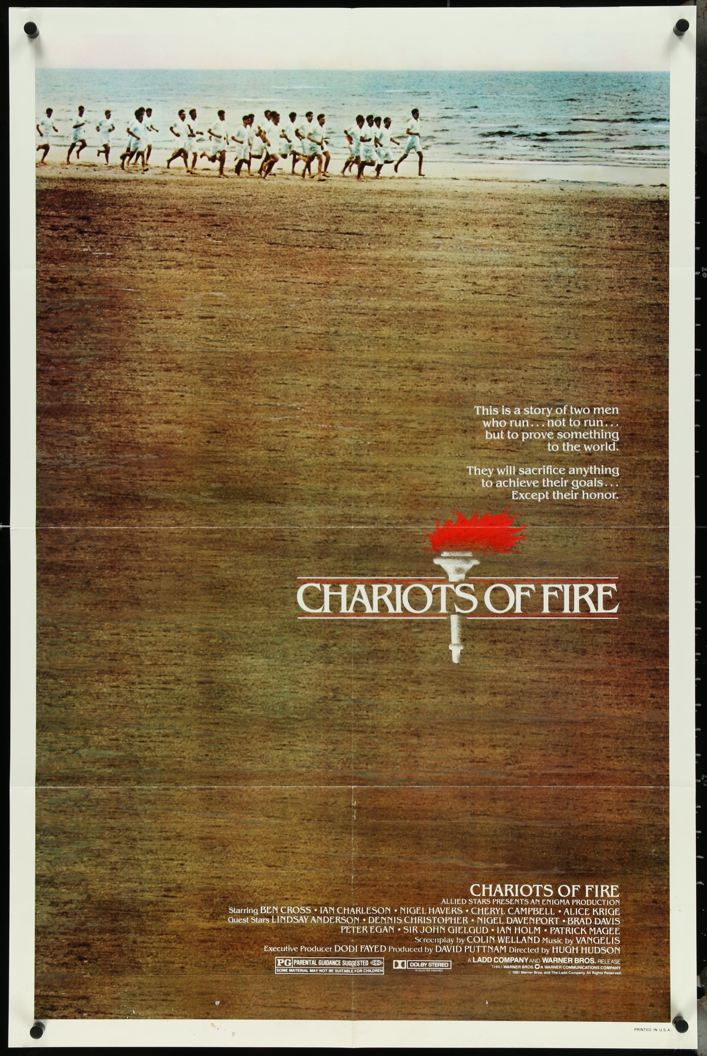 Chariots Of Fire (1981) Original US One Sheet Movie Poster