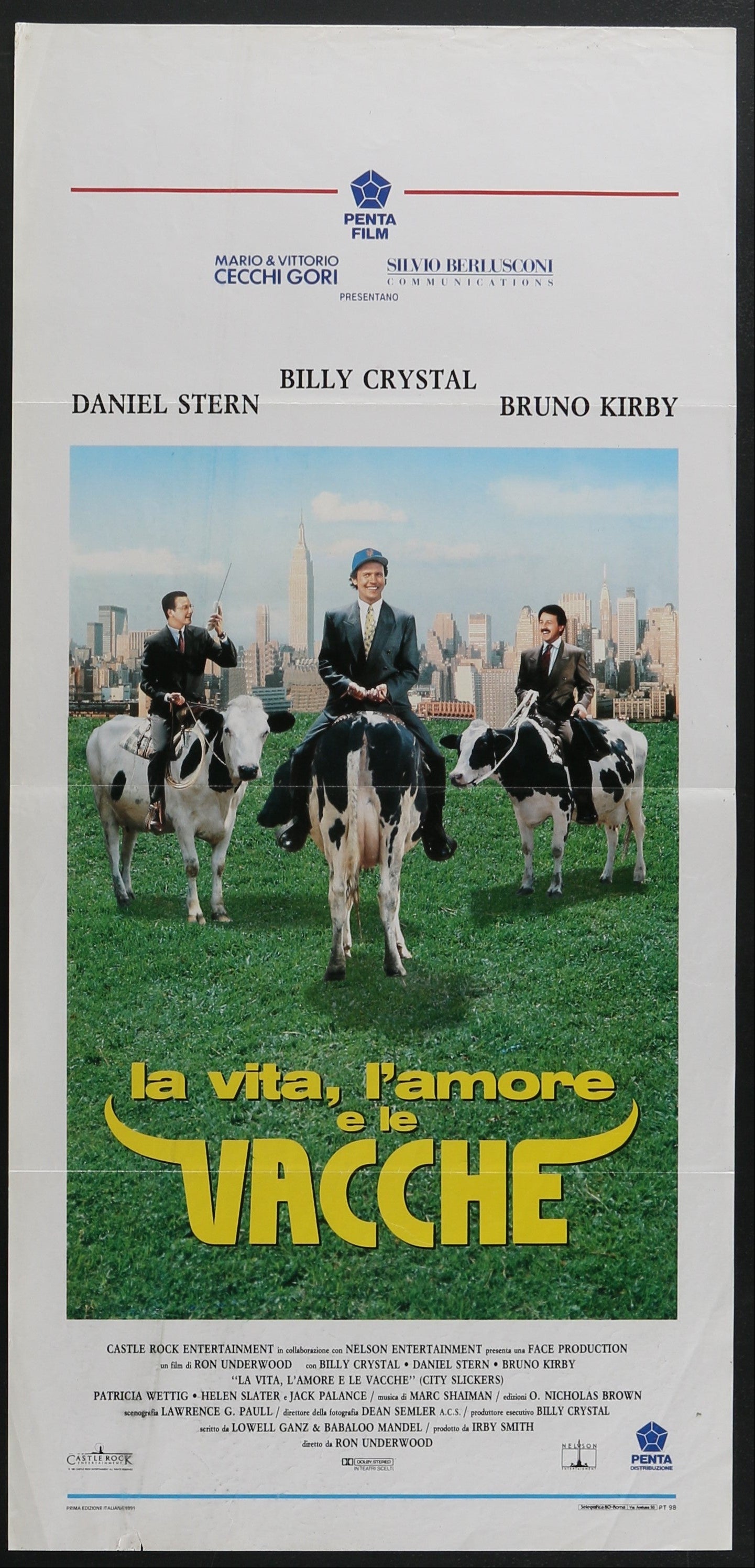 City Slickers (1991) Original Italian Locandina Movie Poster