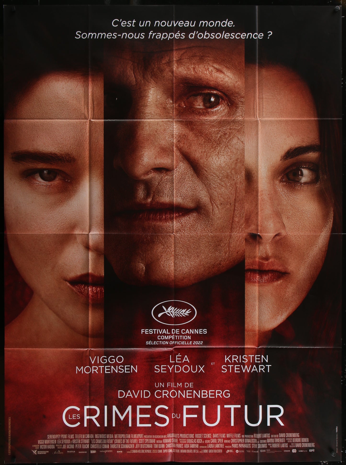 Crimes of the Future (2022) Original French Grande Movie Poster 120 x 160 cm