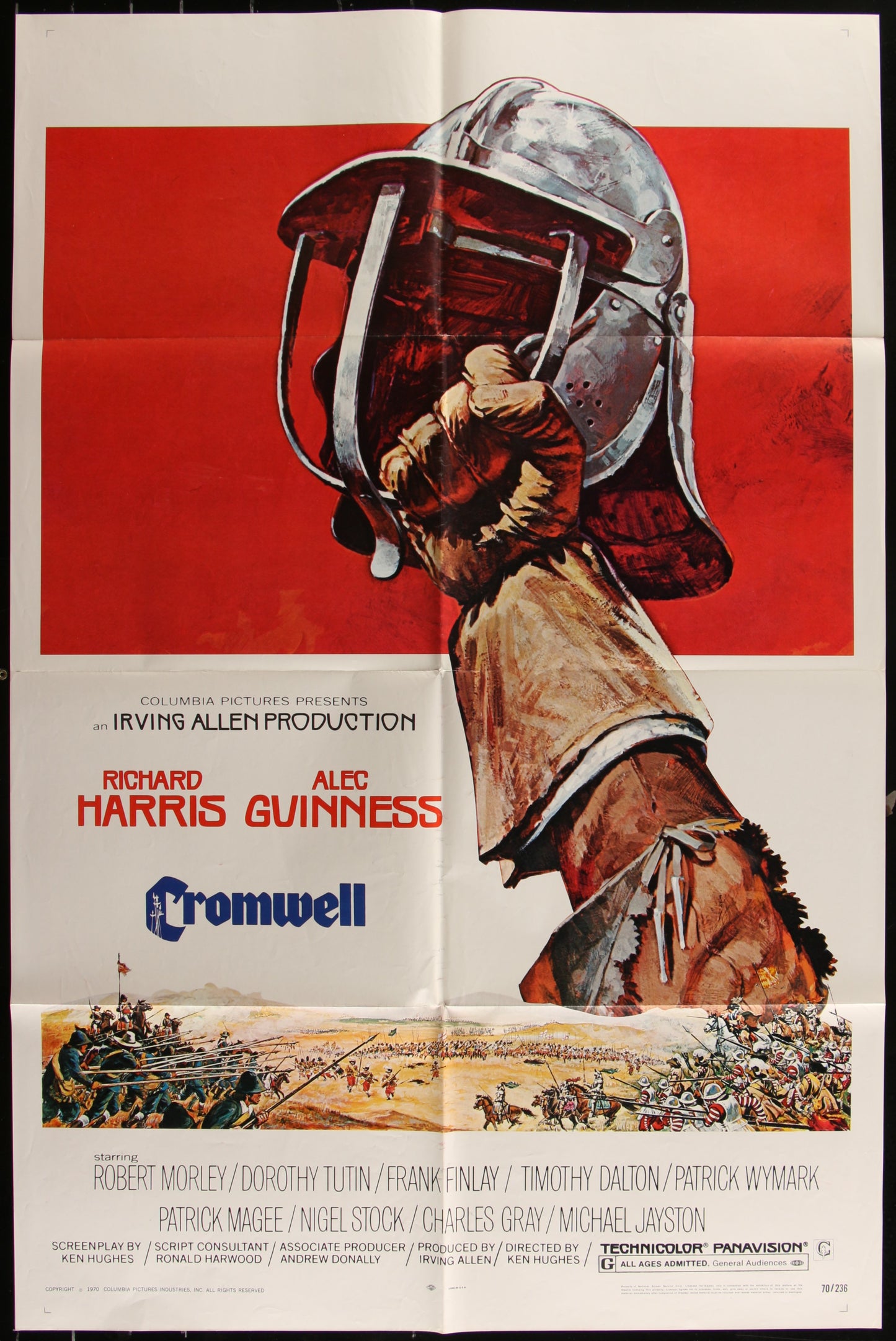 Cromwell (1970) Original US One Sheet Movie Poster