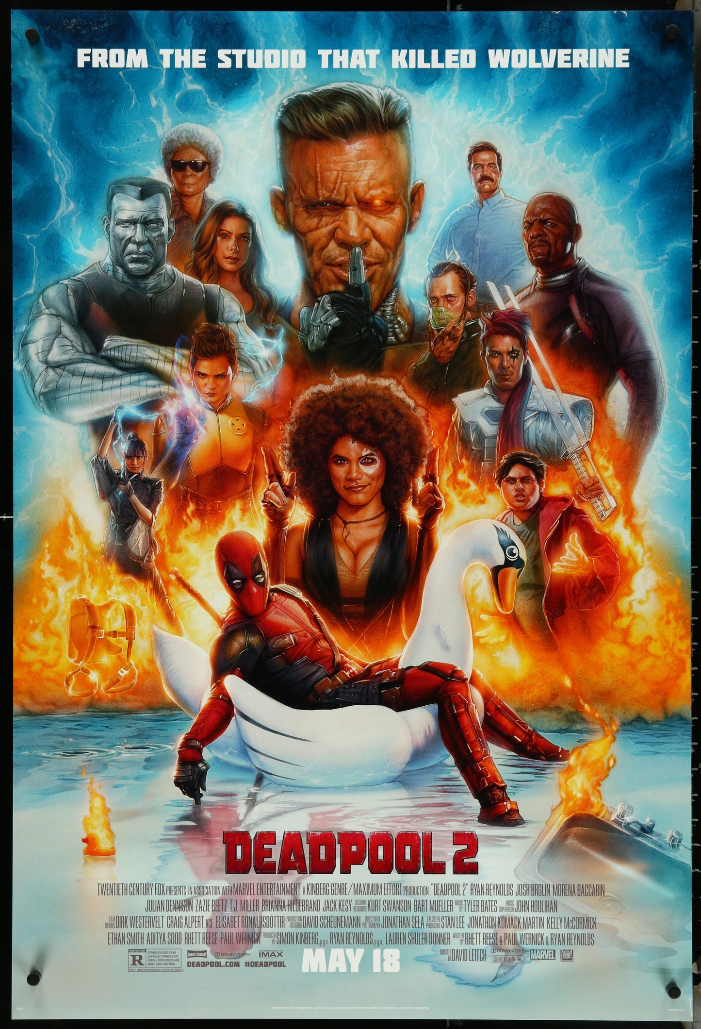 Deadpool 2 (2018) Original US One Sheet Movie Poster