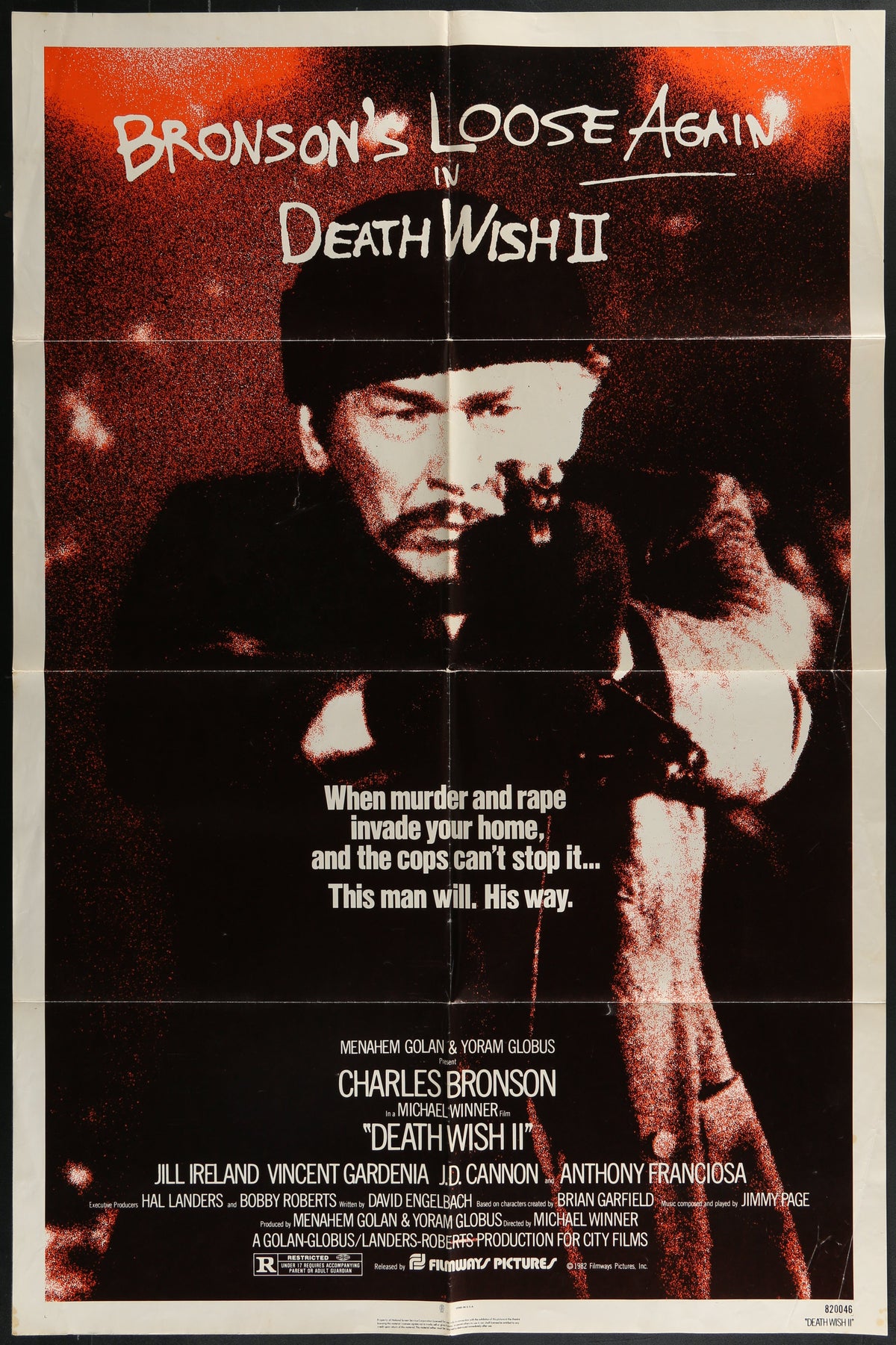 Death Wish II (1982) Original US One Sheet Movie Poster