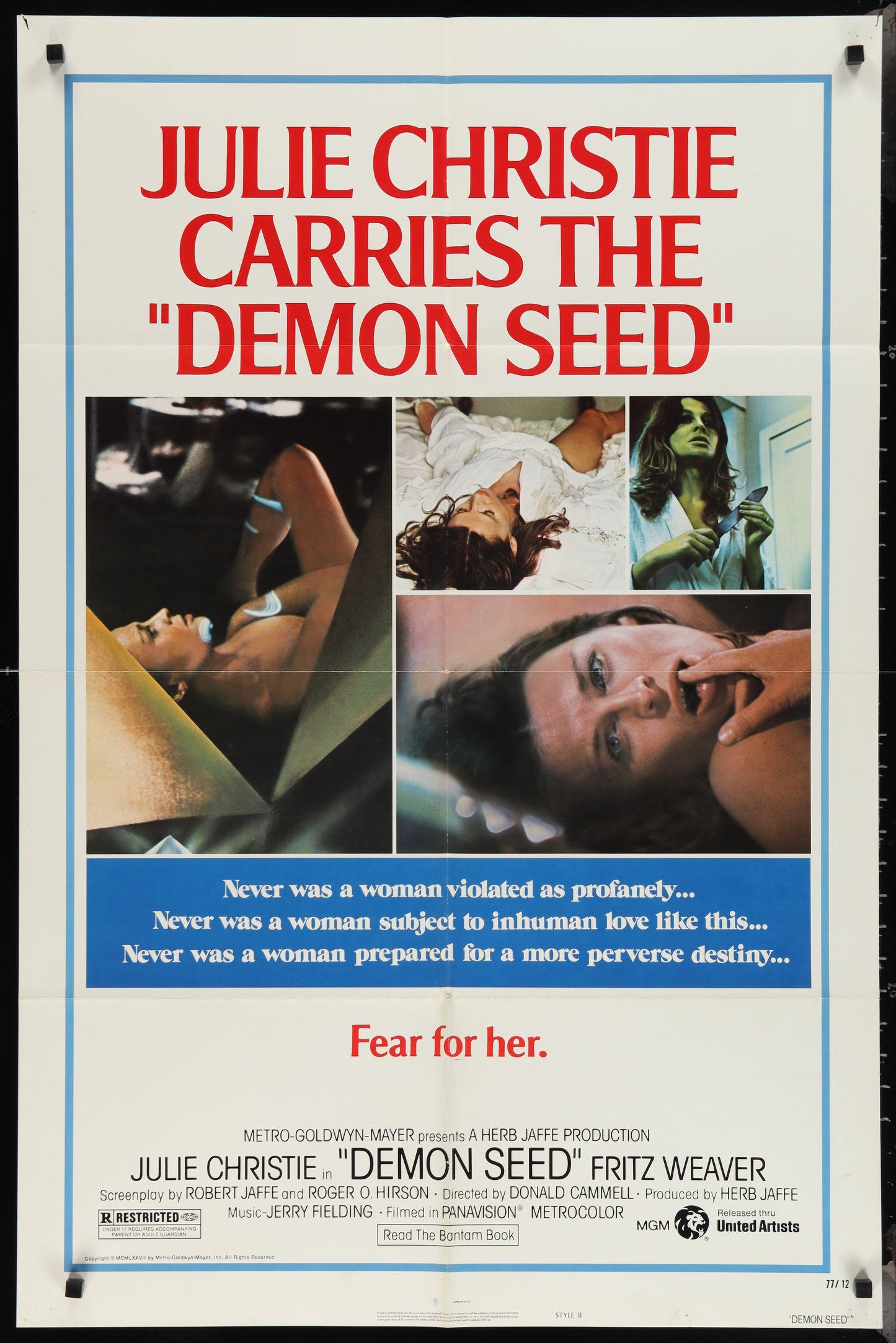 Demon Seed (1977) Original US One Sheet Movie Poster