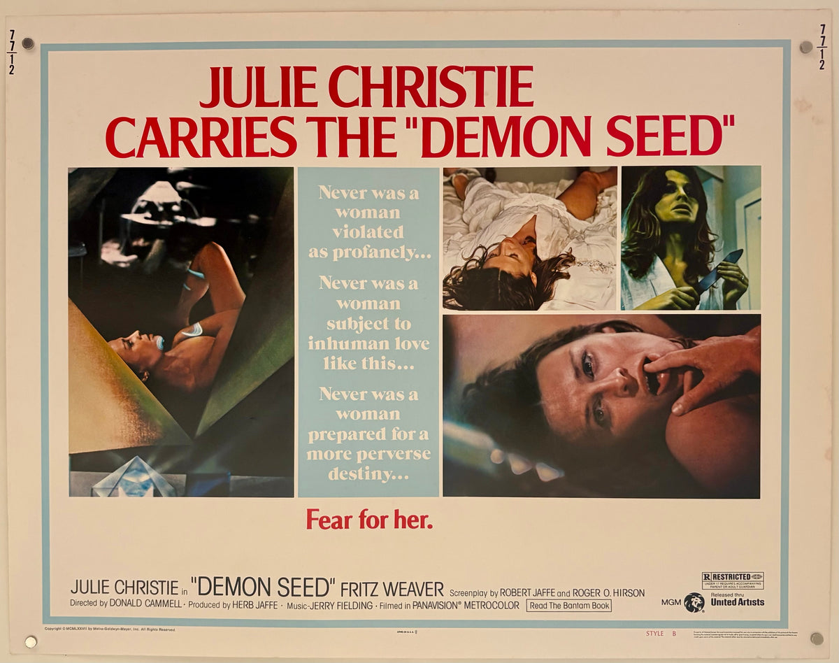 Demon Seed (1977) Style B Original US Half Sheet Movie Poster