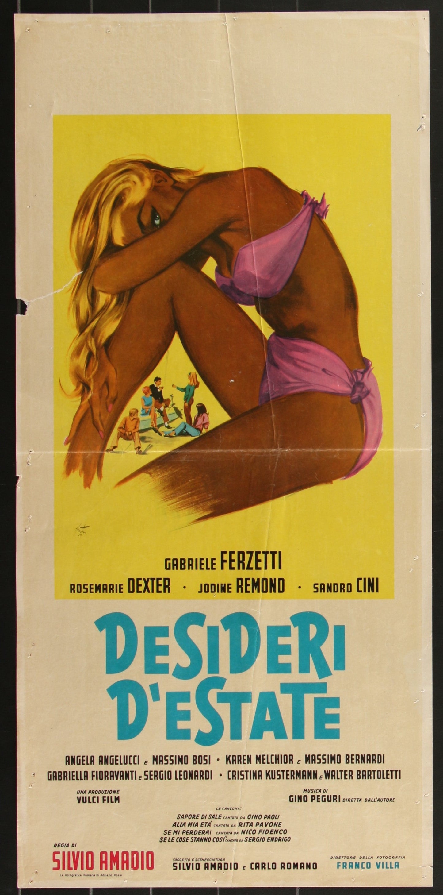 Desideri D'Estate (1964) Original Italian Locandina Movie Poster