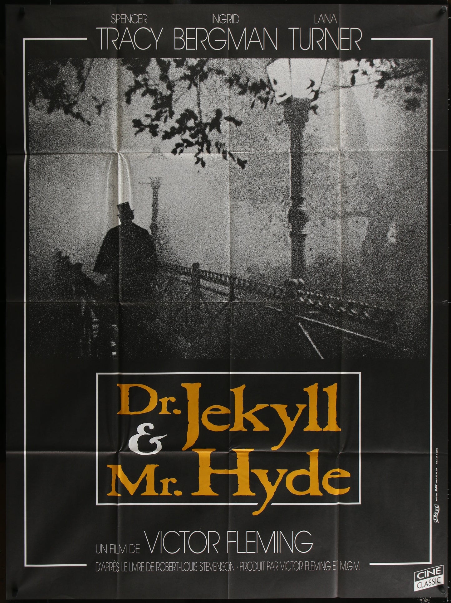 Dr. Jekyll & Mr. Hyde (2000s RR) Original French Grande Movie Poster 117 x 158 cm