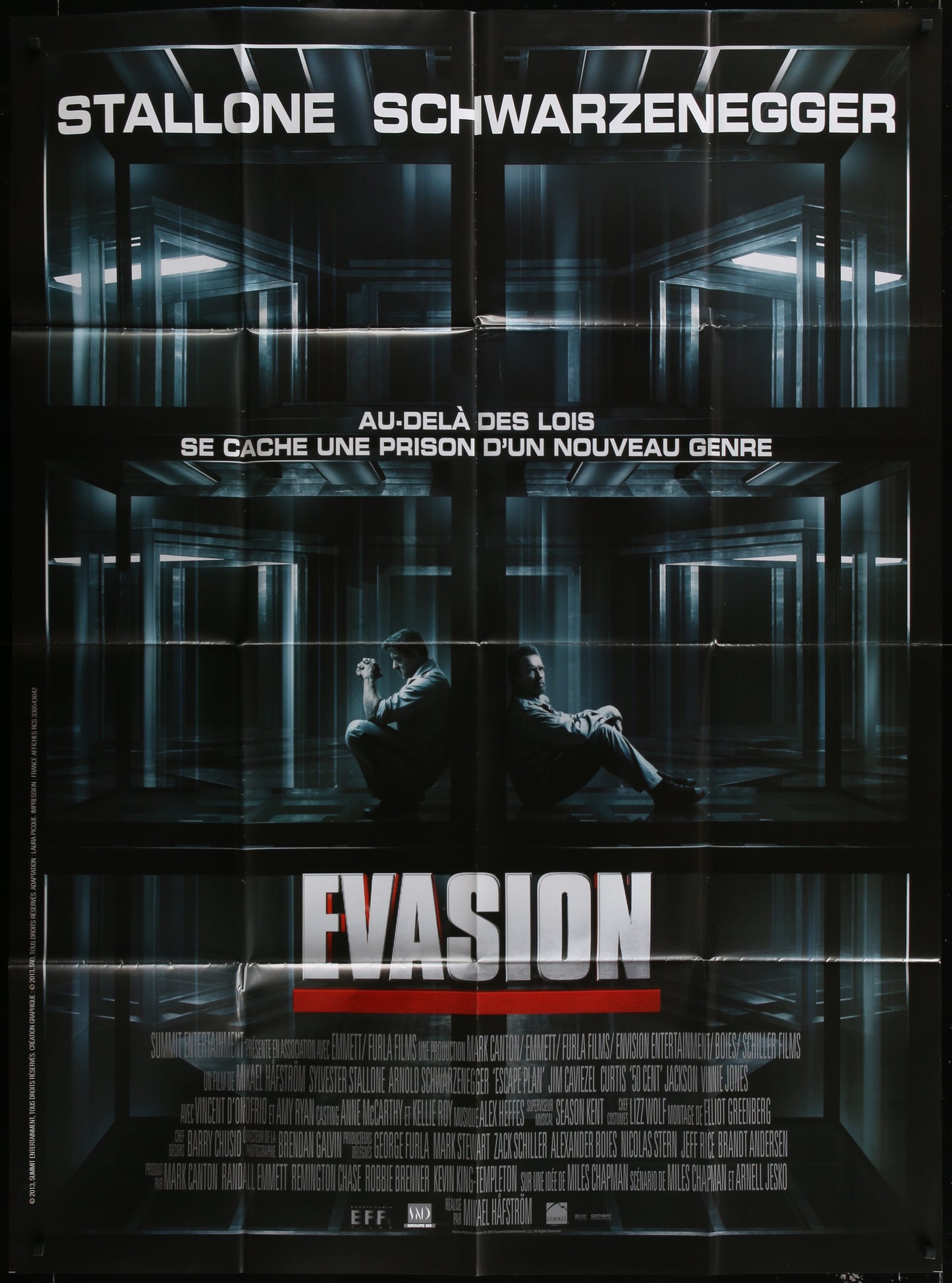Escape Plan (2013) Original French Grande Movie Poster 120 x 160 cm