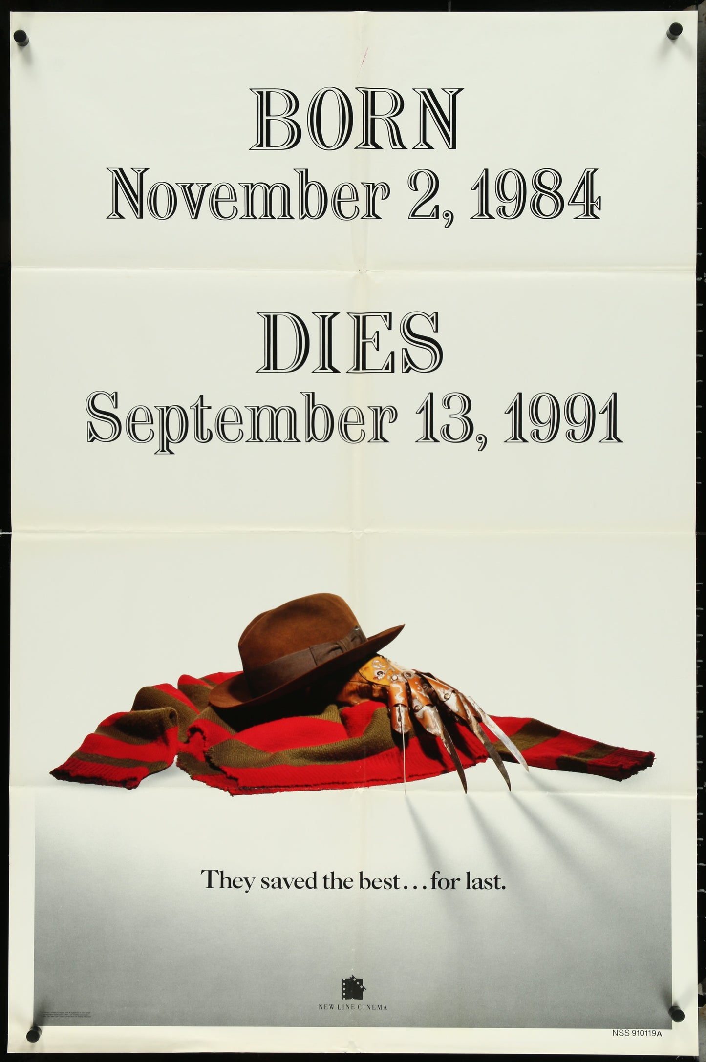 Freddy's Dead: the Final Nightmare (1991) Original US One Sheet Movie Poster