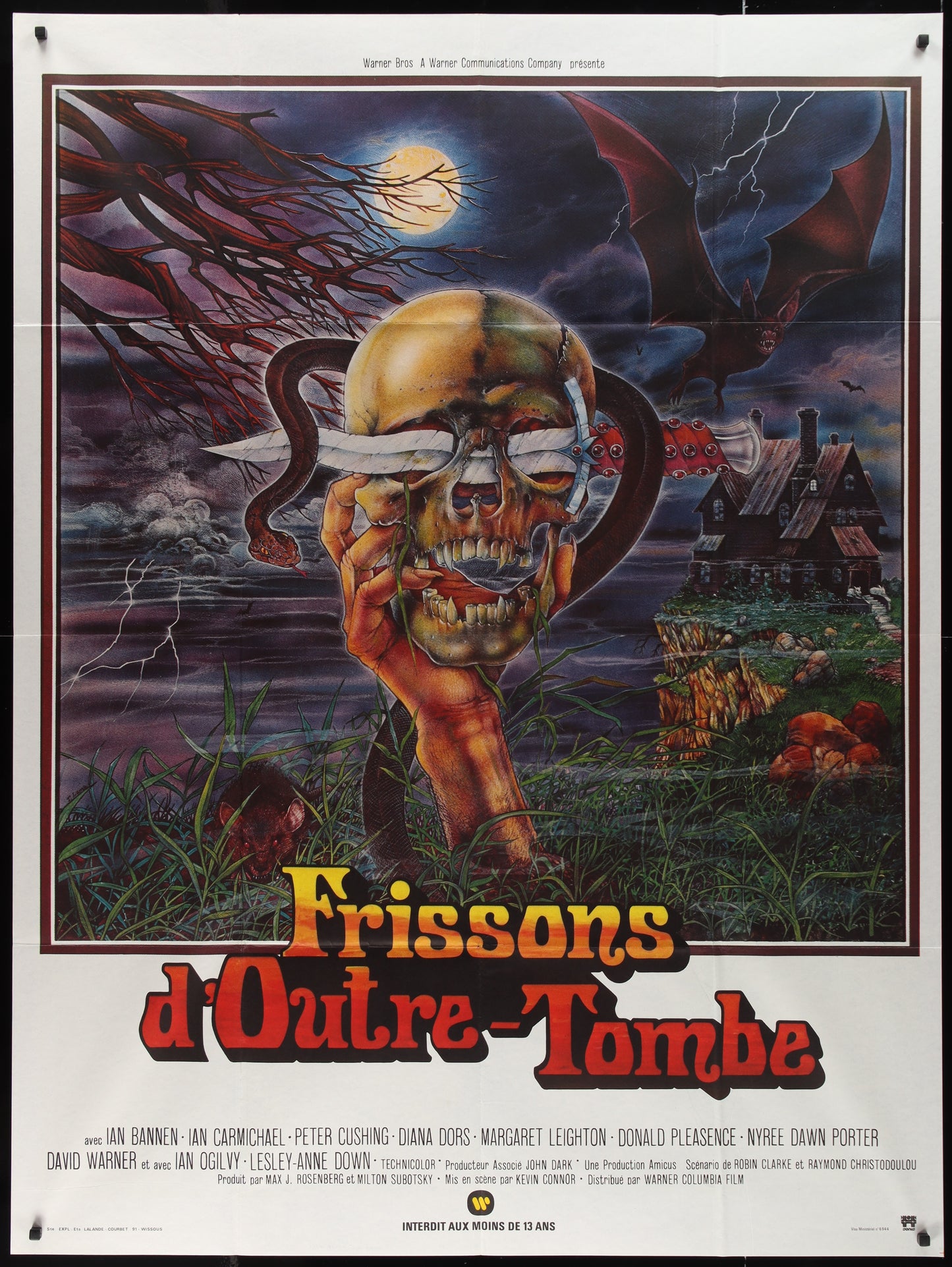 From Beyond The Grave (1974) Original French One Panel Movie Poster