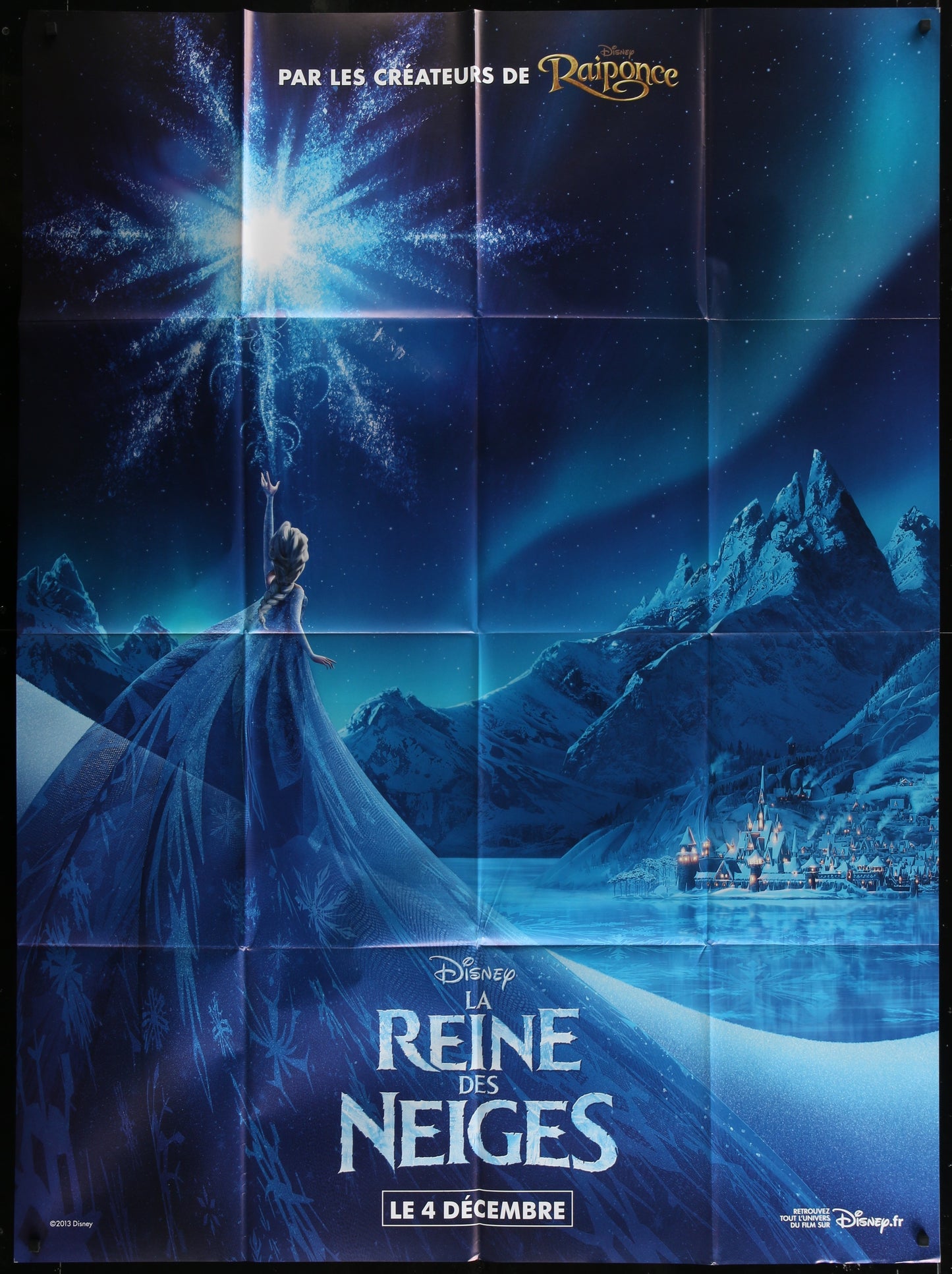 Frozen (2013) Advance Original French Grande Movie Poster 118 x 159 cm