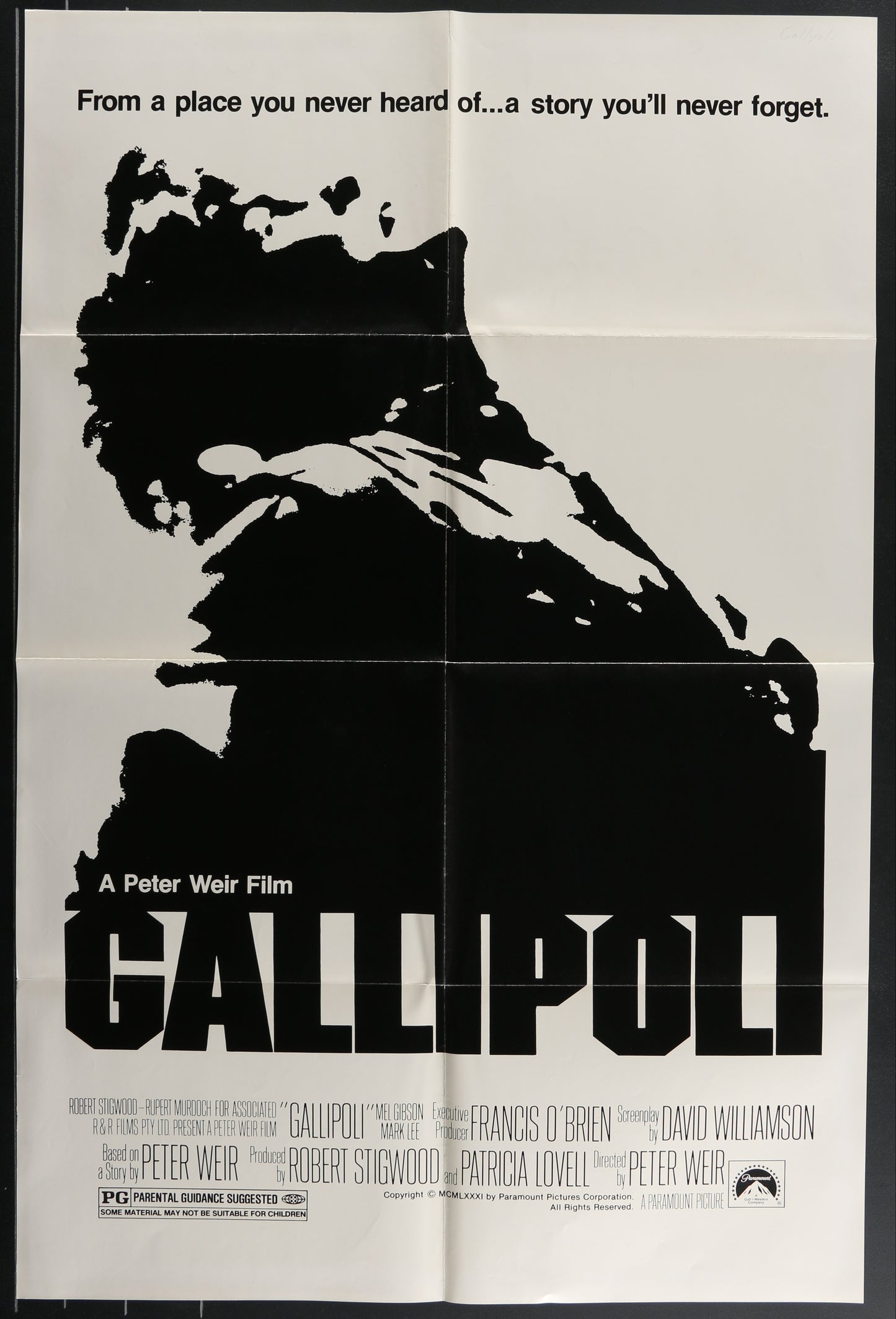 Gallipoli (1981) Original US One Sheet Movie Poster