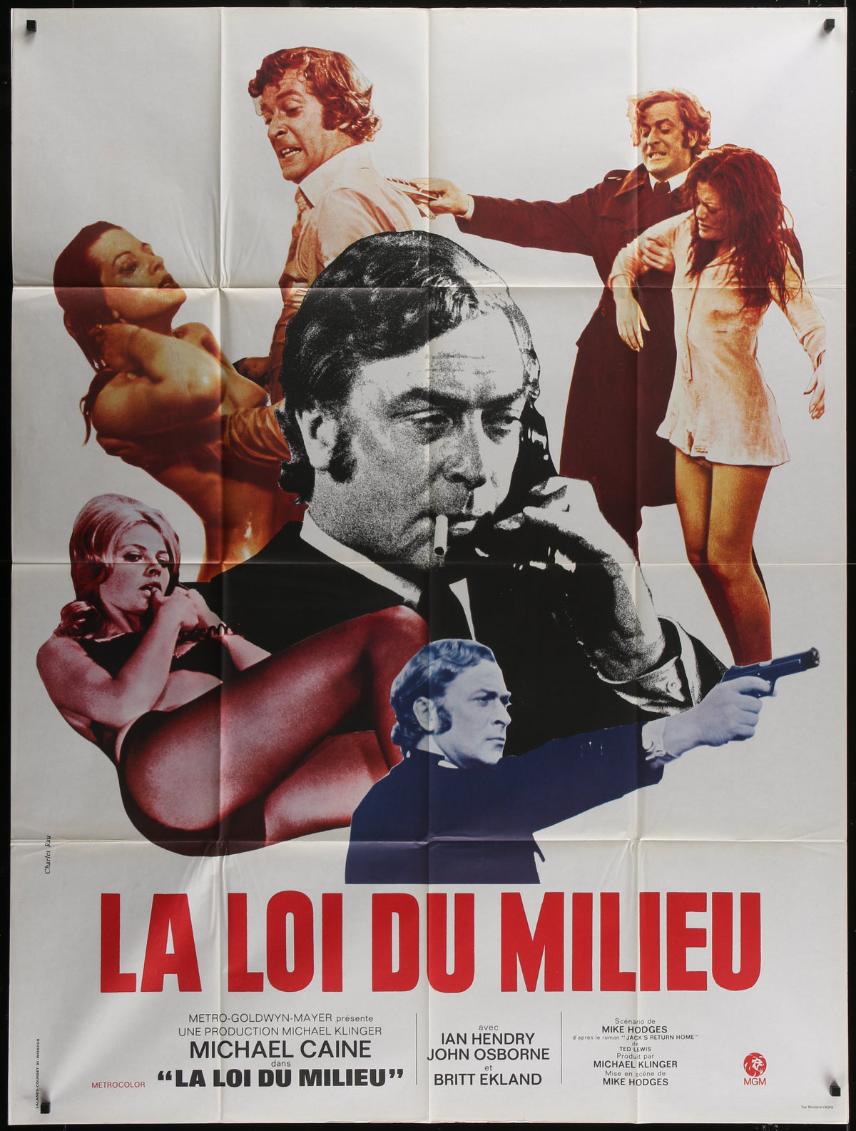 Get Carter (1971) Original French Grande Movie Poster