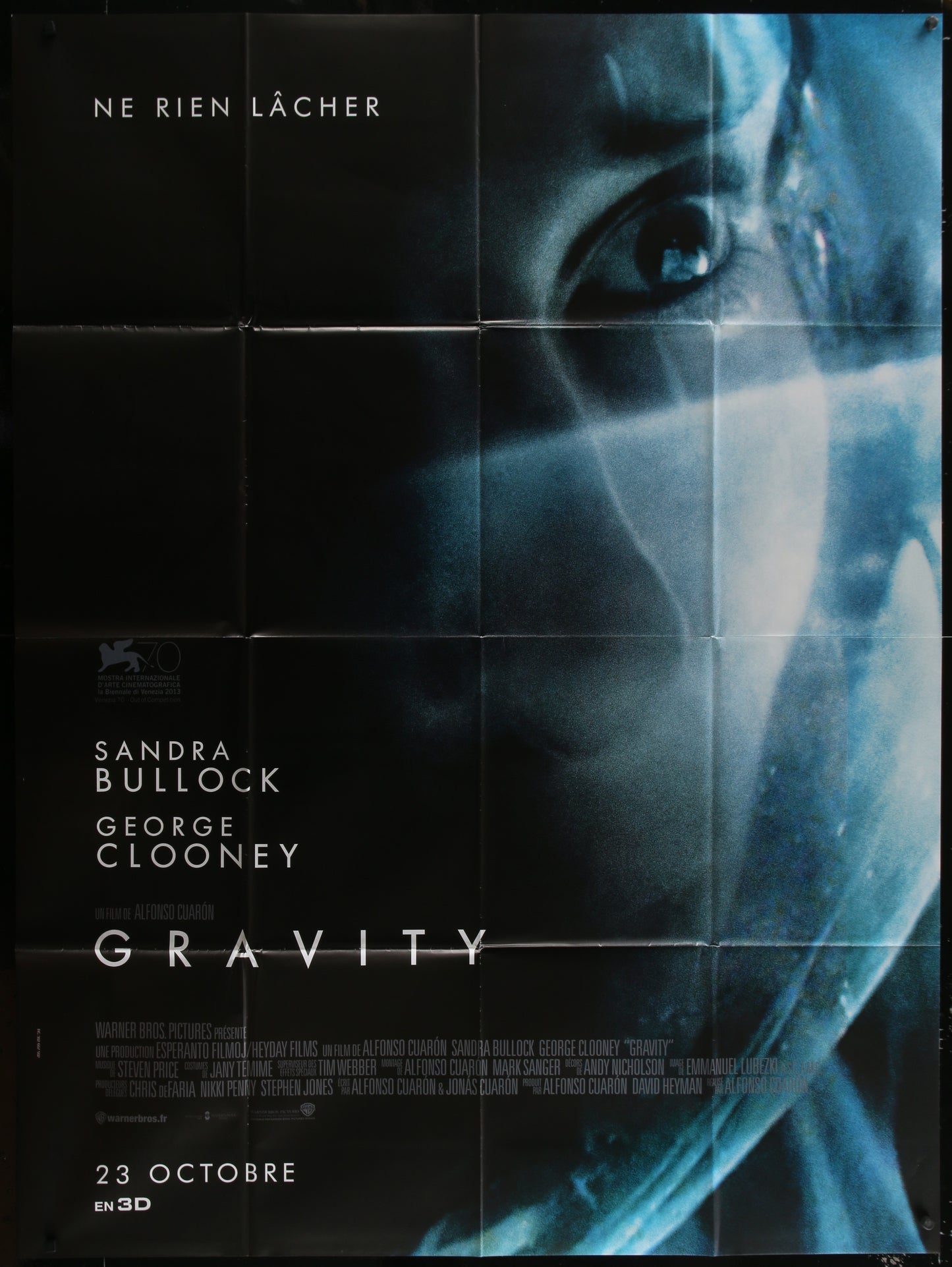 Gravity (2013) Advance Original French Grande Movie Poster 117 x 157 cm