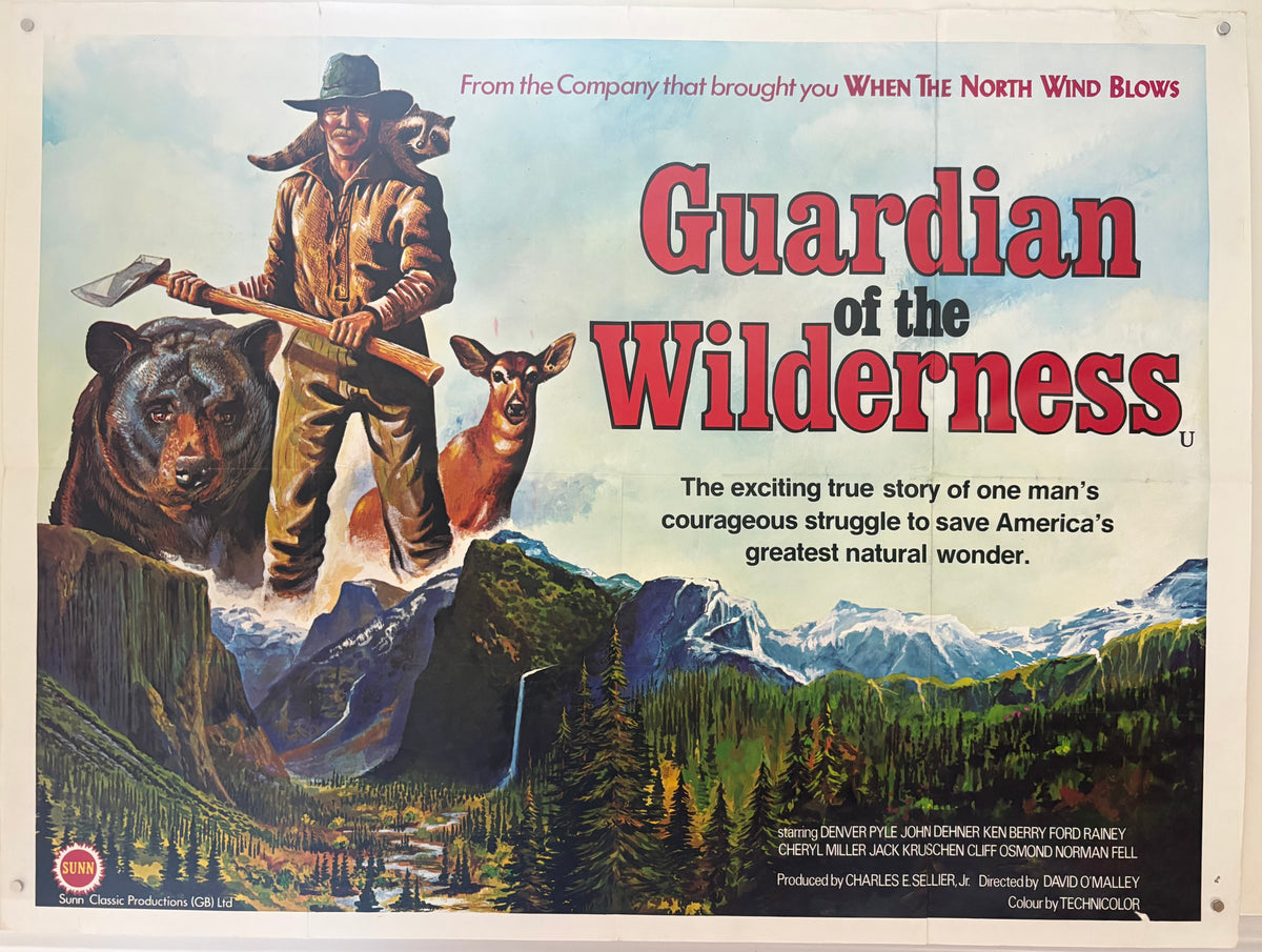 Guardian of the Wilderness (1976) Original UK Quad Movie Poster