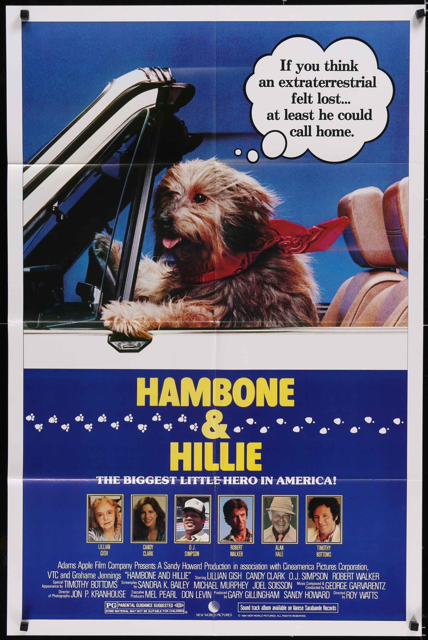 Hambone & Hillie (1984) Original US One Sheet Movie Poster