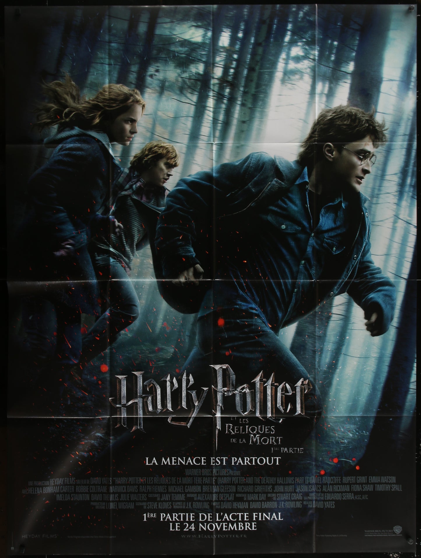 Harry Potter and the Deathly Hallows: Part 1 (2010) Advance Original French Grande Movie Poster 117 x 157 cm
