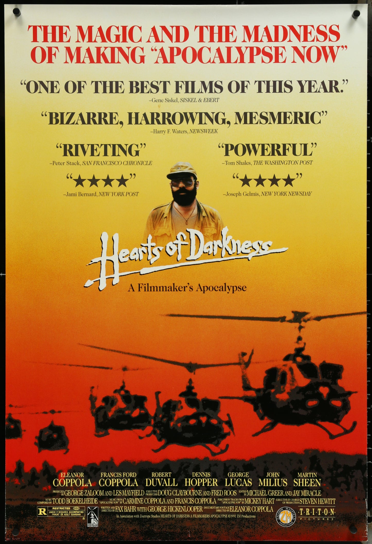 Hearts Of Darkness: A Filmmaker's Apocalypse (1991) Original US One Sheet Movie Poster