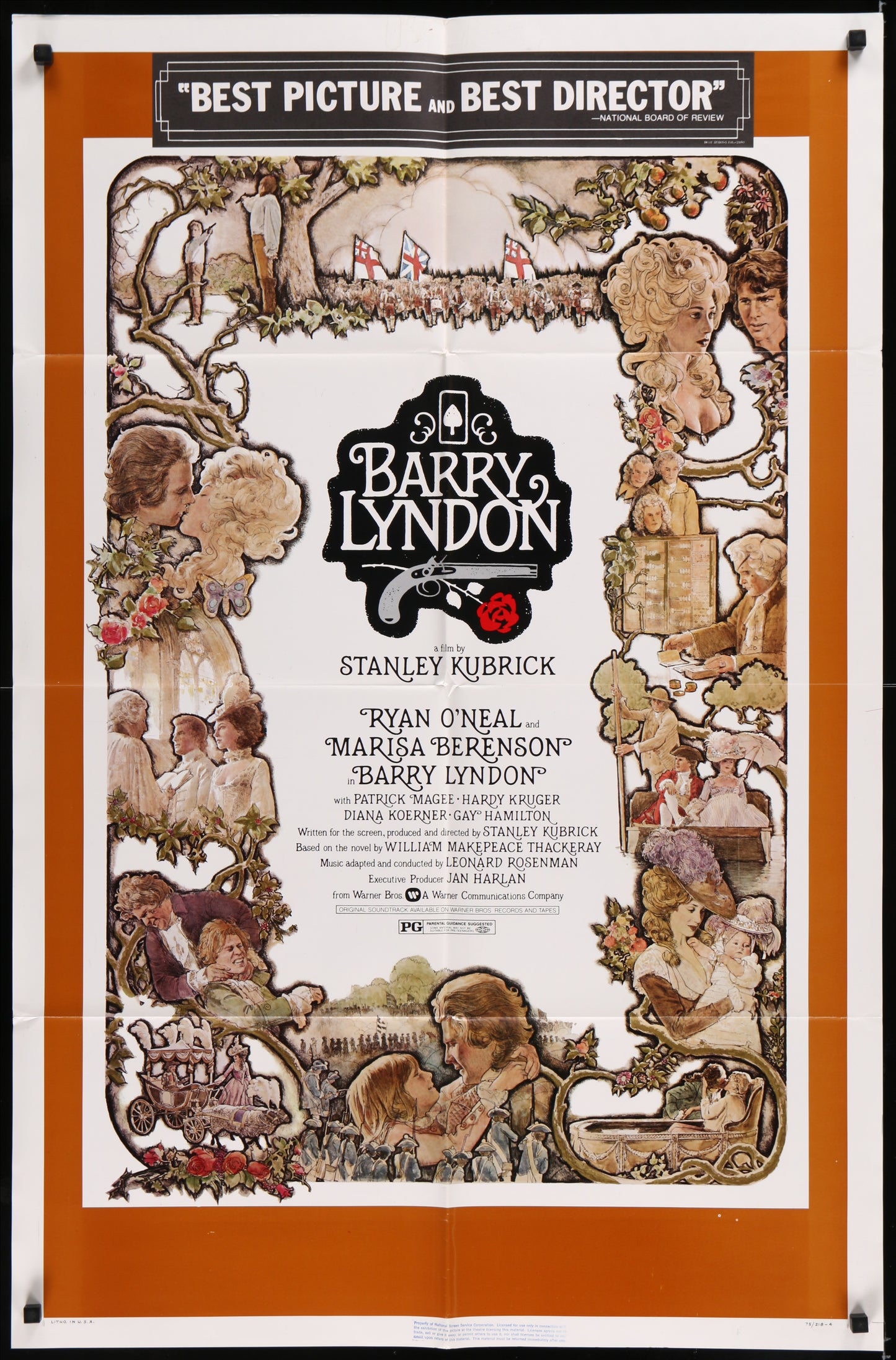 Barry Lyndon (1975) Original US One Sheet Movie Poster
