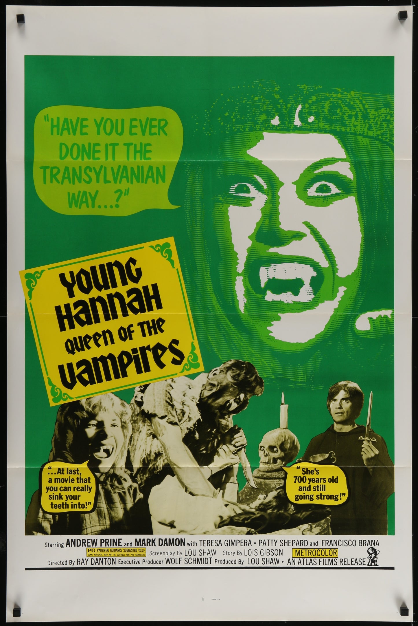 Young Hannah, Queen Of The Vampires (1973) Original US One Sheet Movie Poster 27 x 41