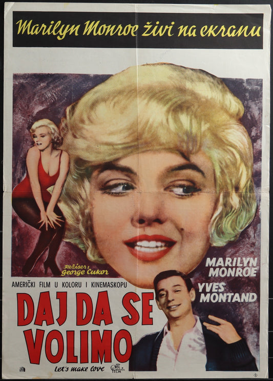 Let's Make Love (1960) Original Yugoslav Movie Poster