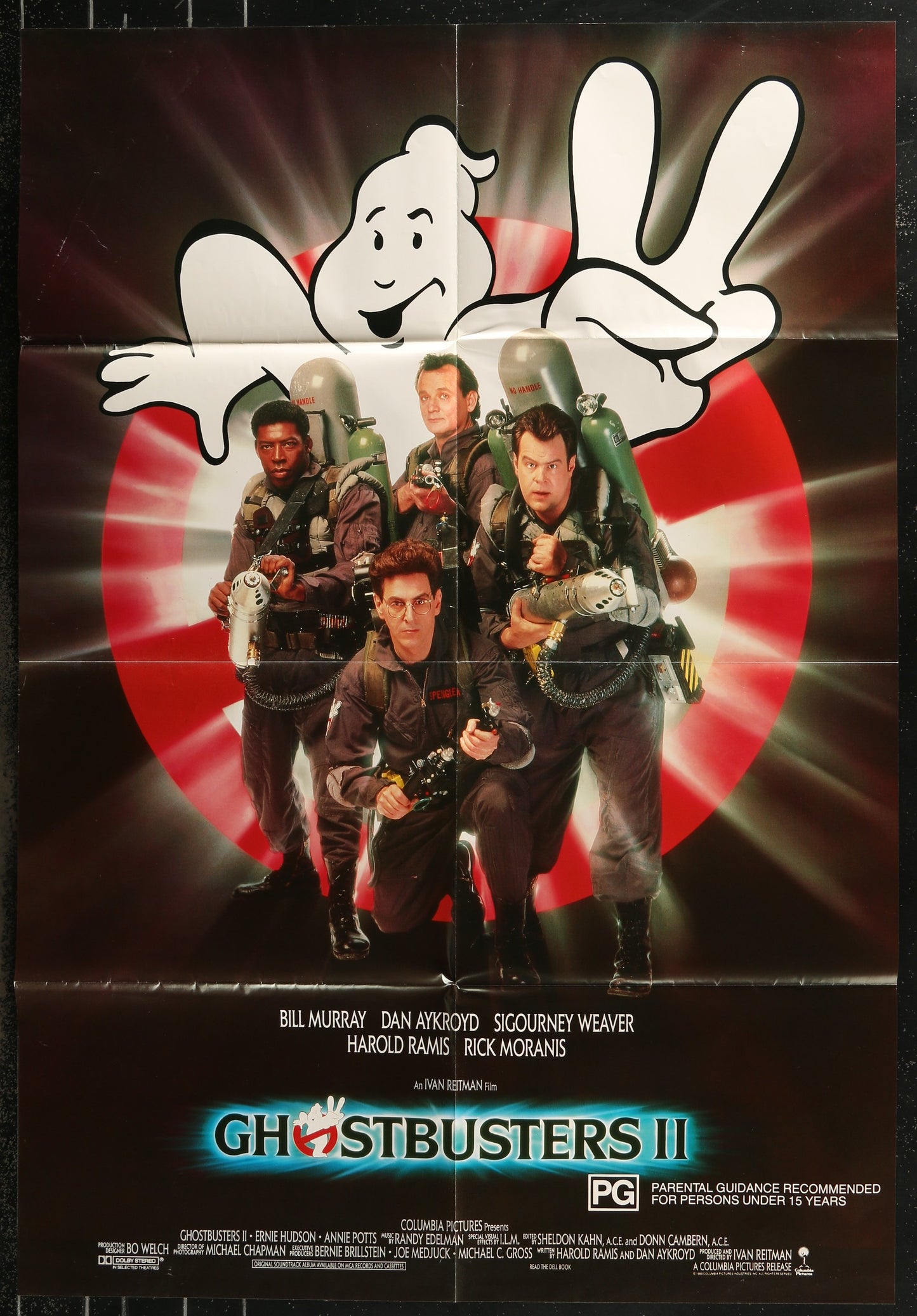 Ghostbusters II (1989) Original Australian One Sheet Movie Poster