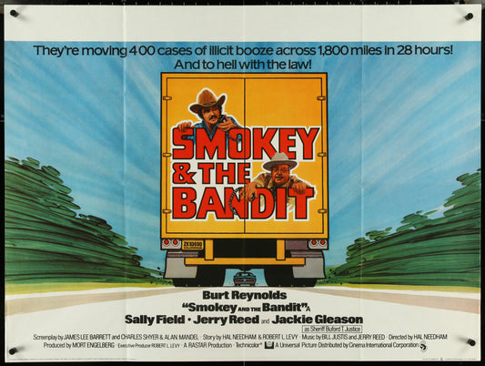 Smokey And The Bandit (1977) Original UK Quad Movie Poster