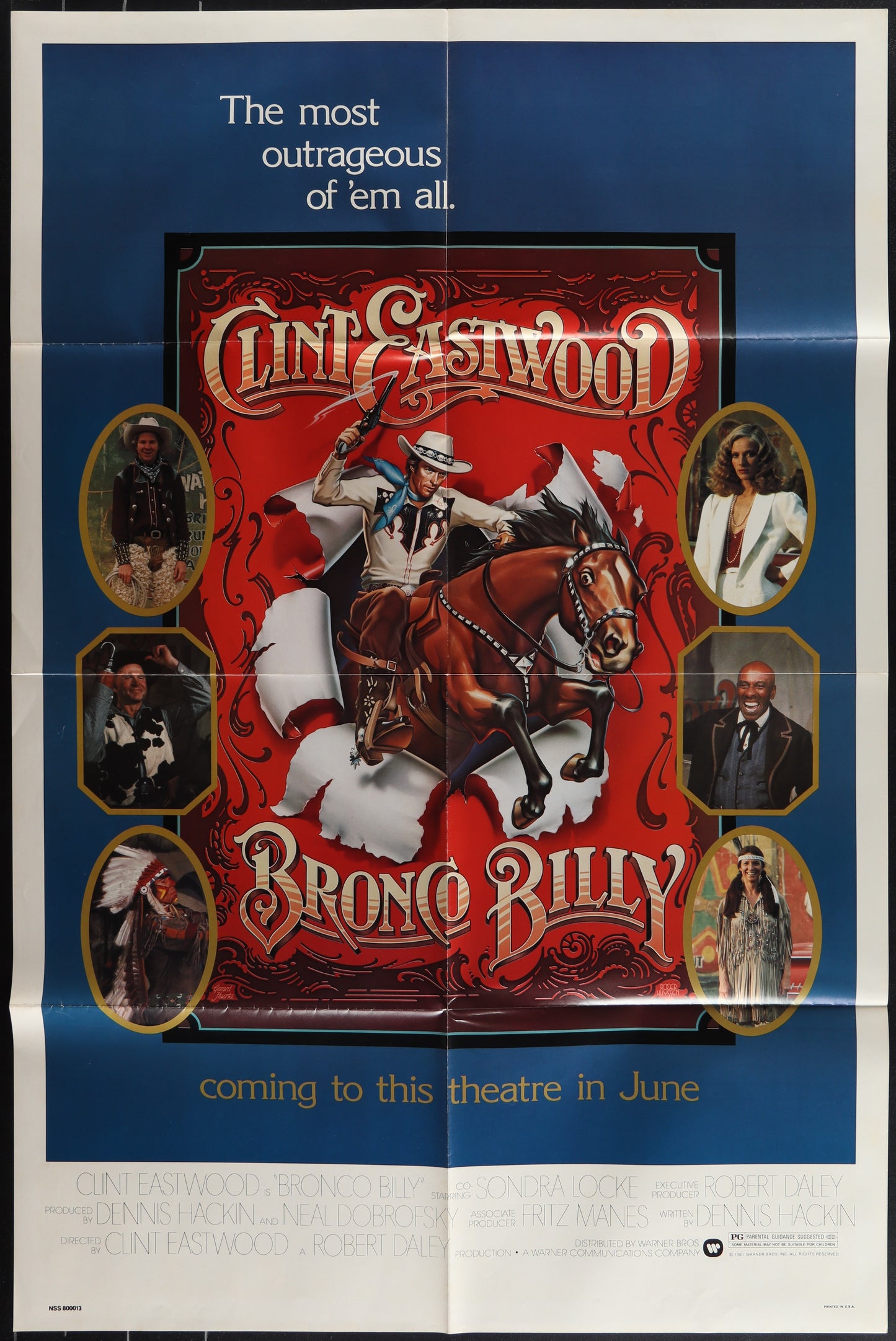 Bronco Billy (1980) Original US One Sheet Movie Poster