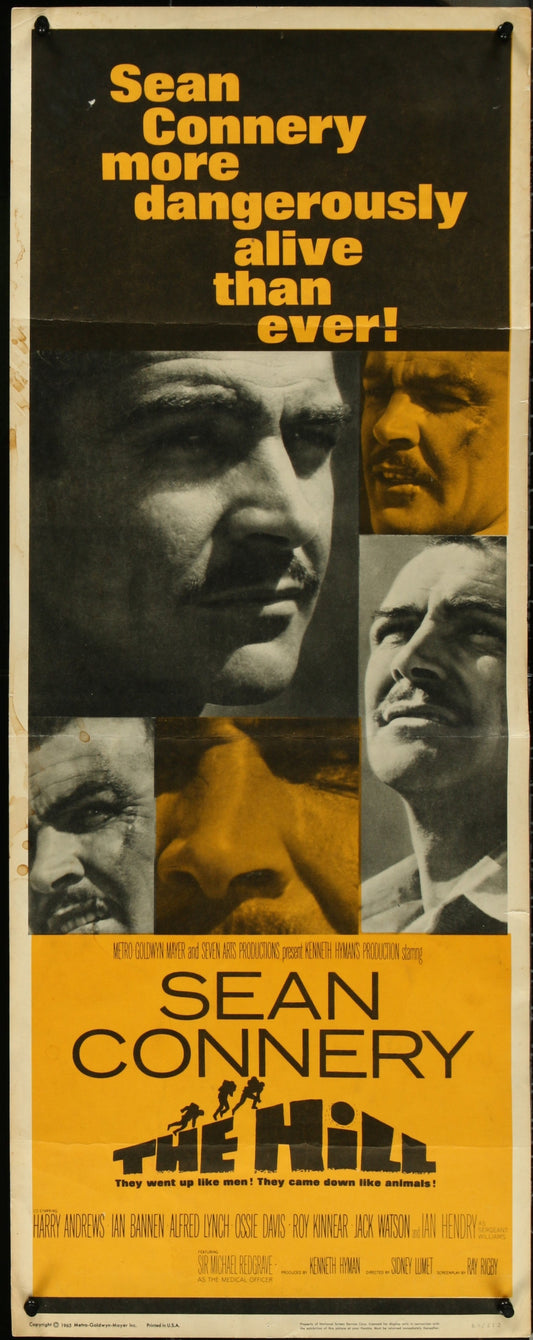 The Hill (1965) Original US Insert Movie Poster