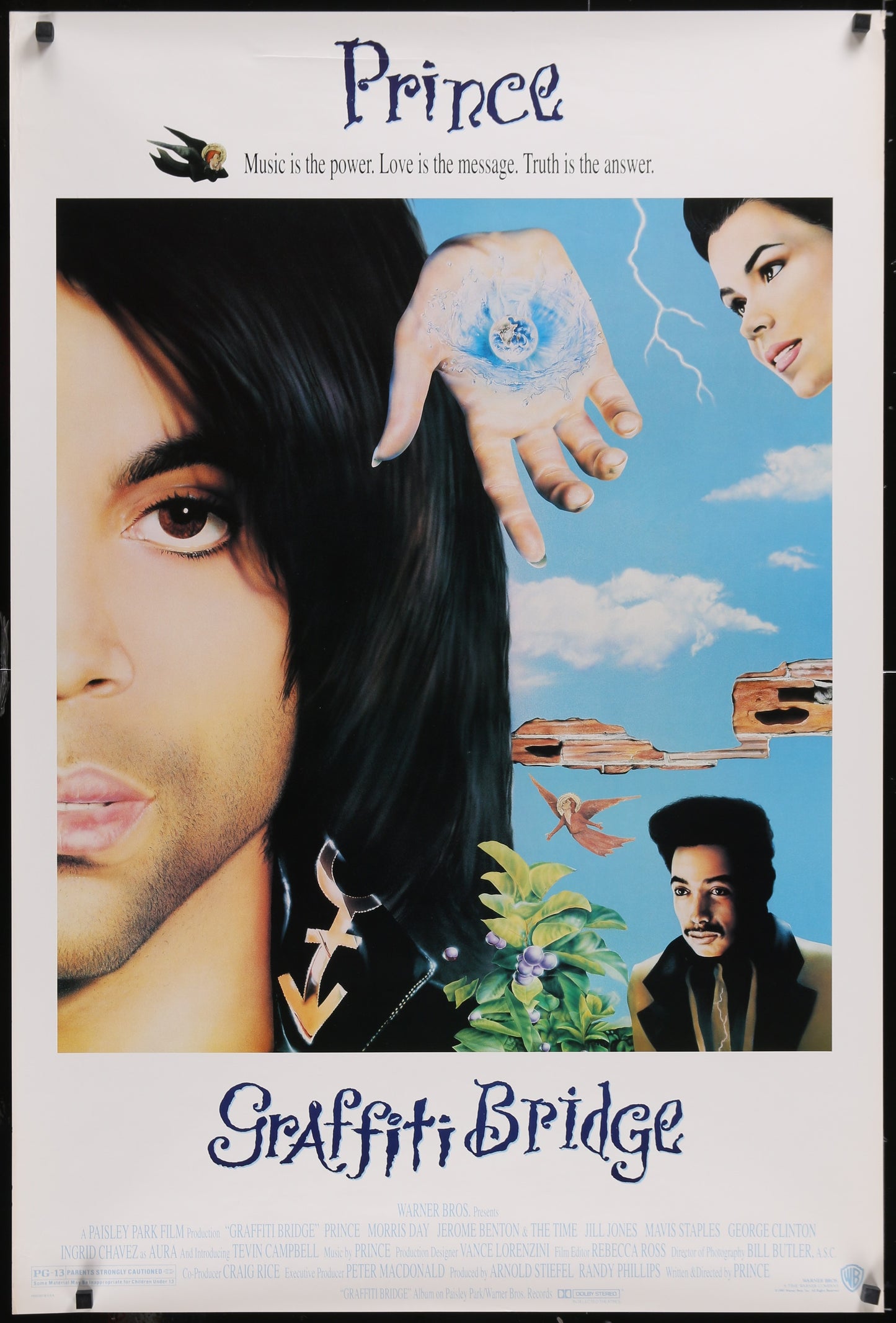 Graffiti Bridge (1990) Original US One Sheet Movie Poster