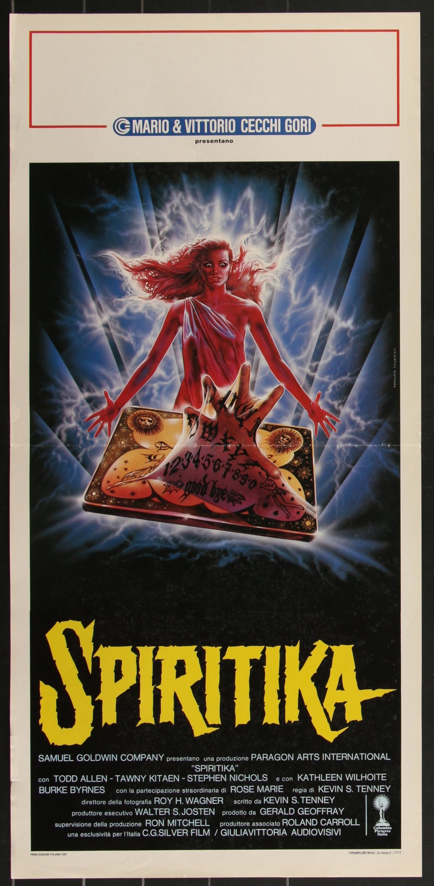 Spiritika (1987) Original Italian Locandina Movie Poster