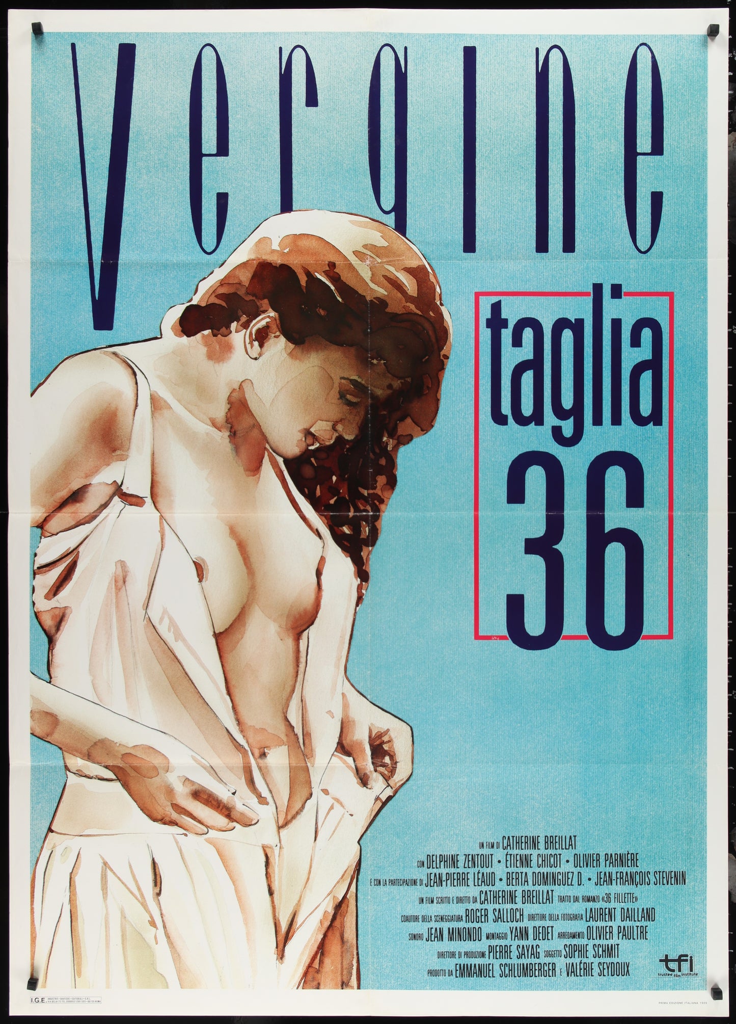 Virgine (1989) Original Italian One Panel Movie Poster