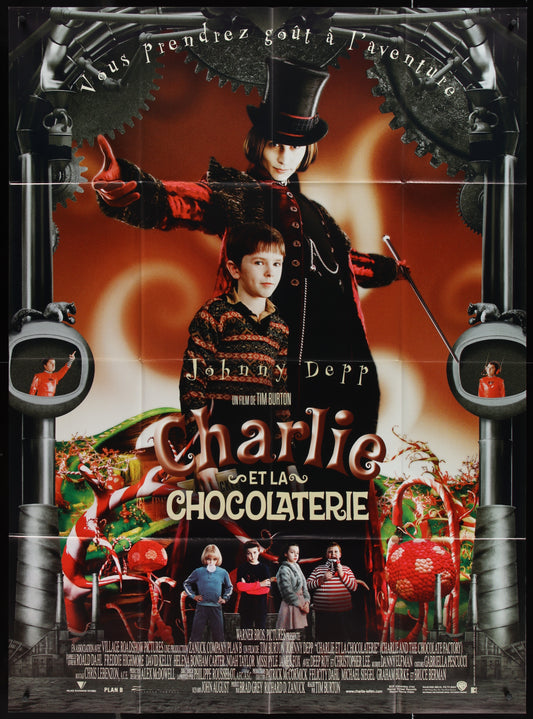 Charlie And The Chocolate Factory (2005) Original French One Panel Movie Poster