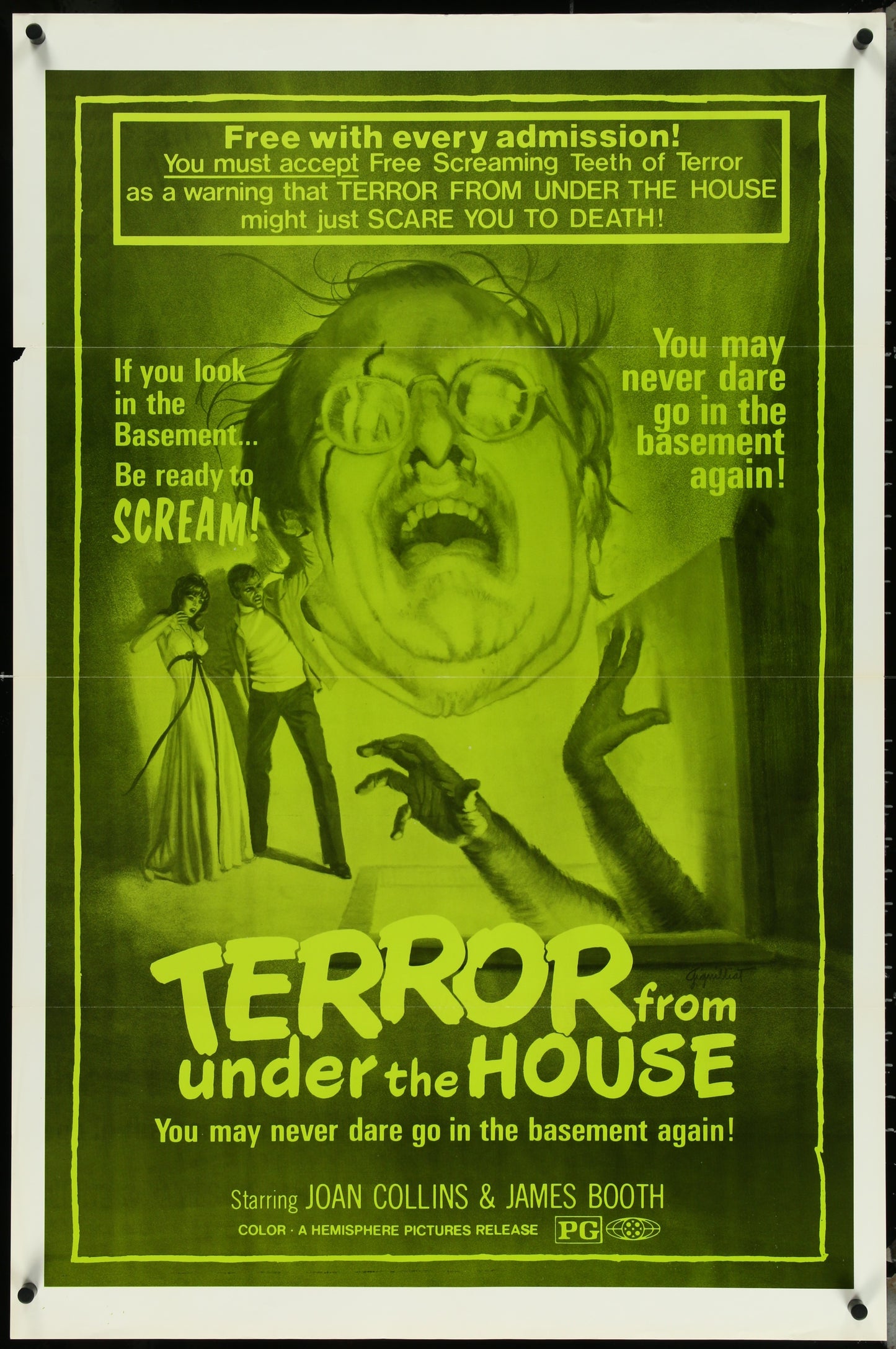 Terror From Under The House (1976) Original US One Sheet Movie Poster