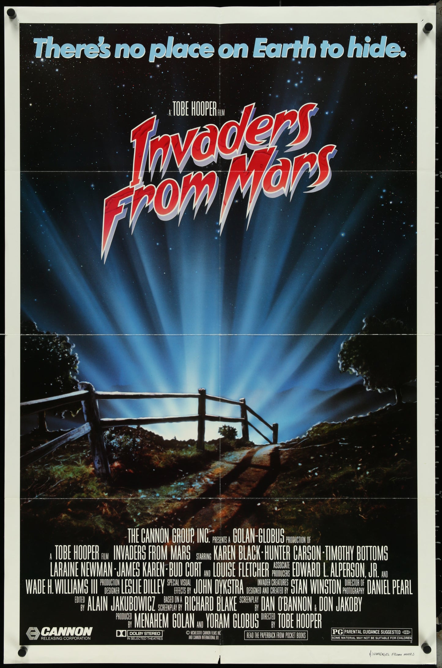 Invaders From Mars (1986) Original US One Sheet Movie Poster
