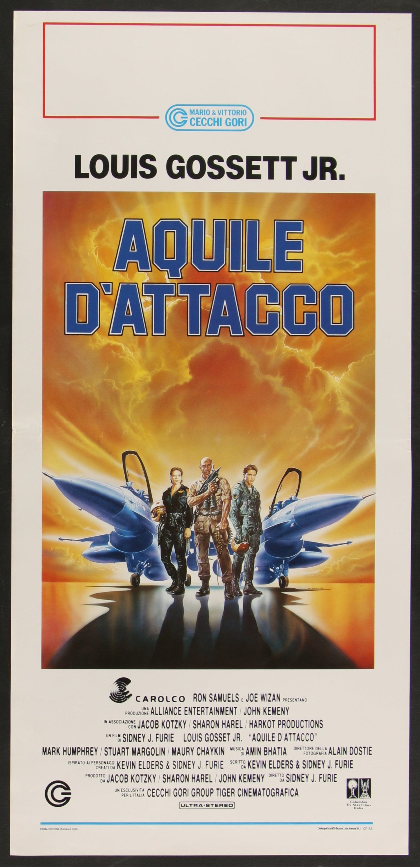 Iron Eagle II (1988) Original Italian Locandina Movie Poster
