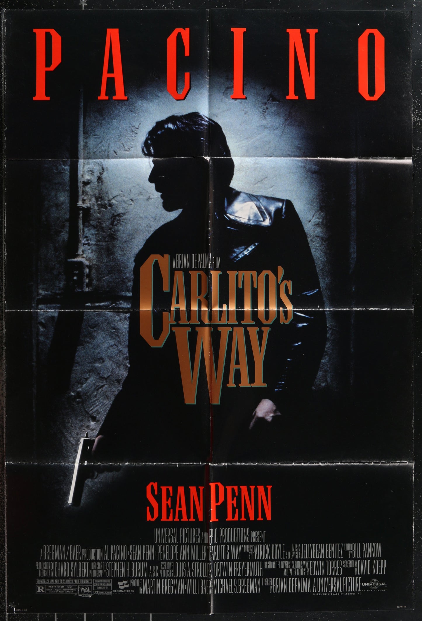 Carlito's Way (1993) Original US One Sheet Movie Poster