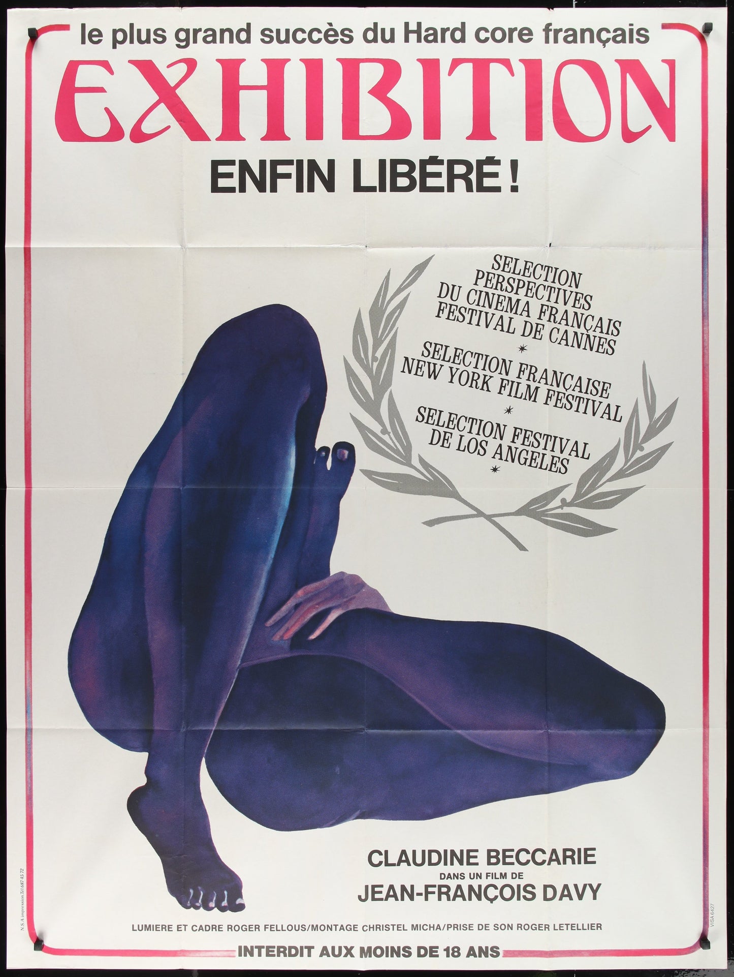 Exhibition (1975) Original French One Panel Movie Poster