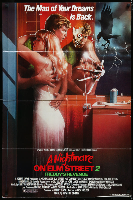 A Nightmare On Elm Street 2: Freddy's Revenge (1985) Original US One Sheet Movie Poster