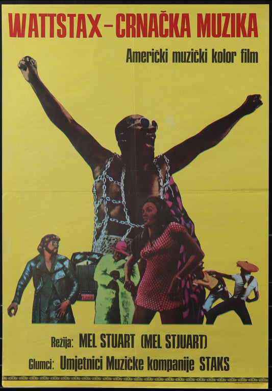 Wattstax (1973) Original Yugoslav Movie Poster